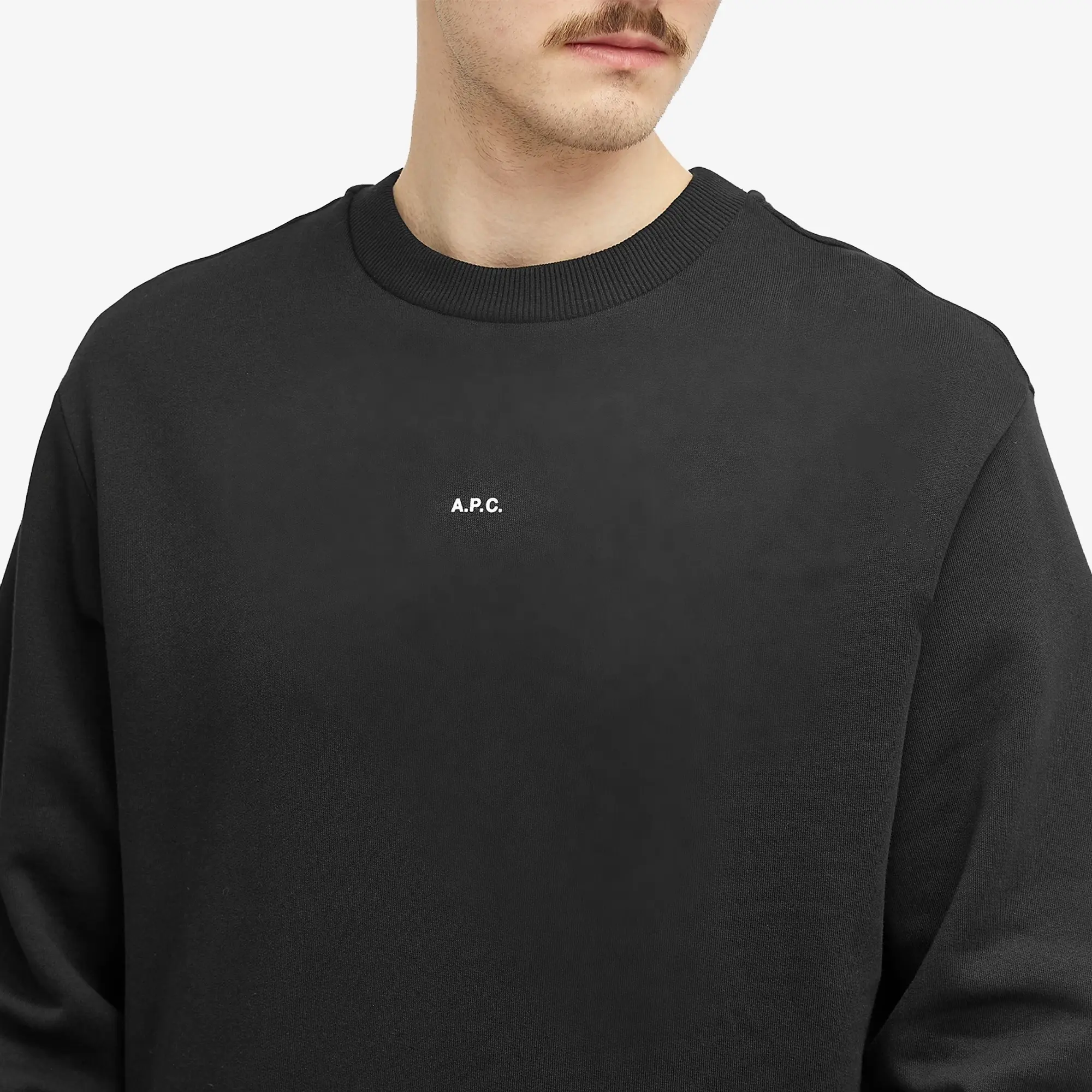 Sweatshirt A.P.C. Boxy Micro Logo Sweatshirt Black M