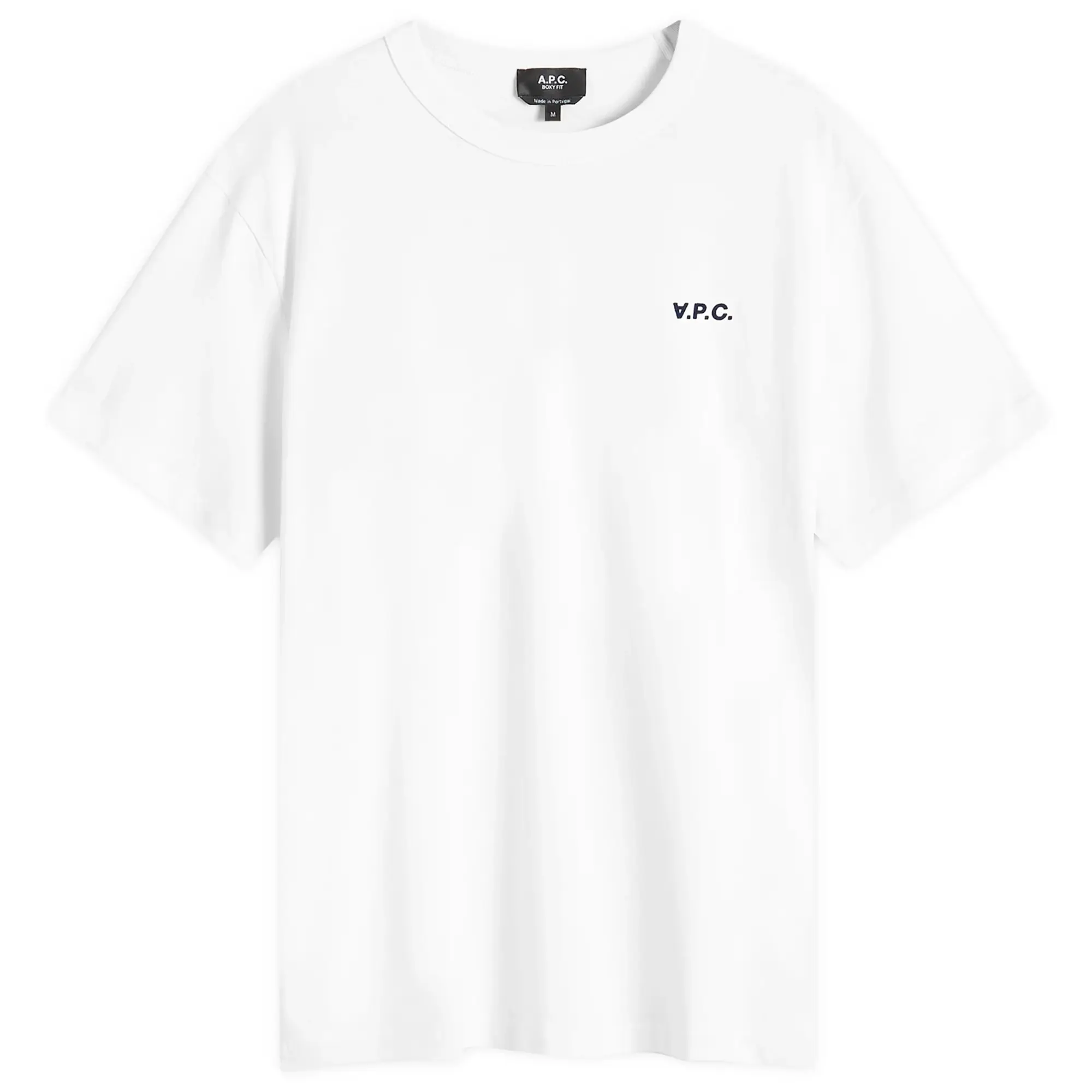 T-Shirt A.P.C. Boxy Petit Vpc T-Shirt White/ Dark Navy Blue M