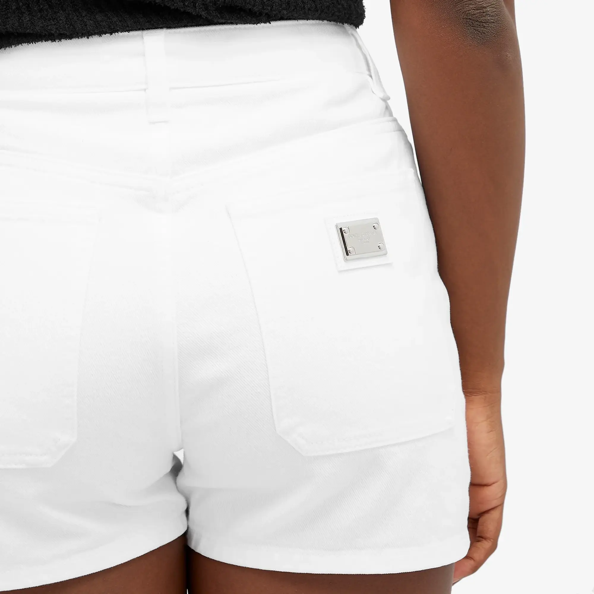 Dolce & Gabbana Women's High Waisted Denim Shorts Shorts - Cargo