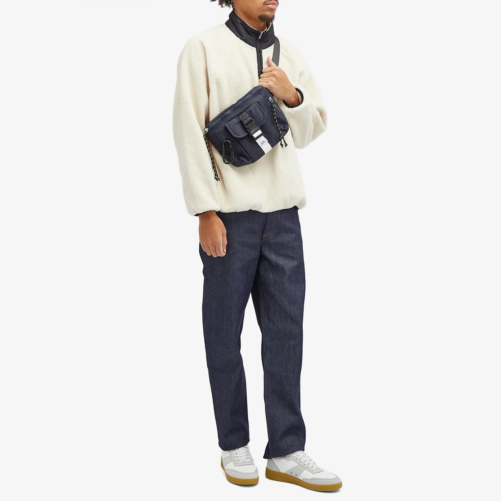 A.P.C. Men's Trek Cross Body Bag Dark Navy