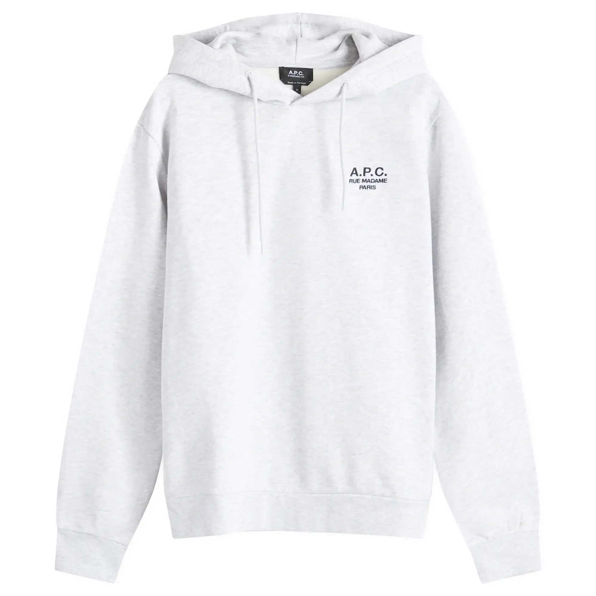 Asics A.P.C. Men's Rue Madame Logo Hoodie Heather Grey/Black