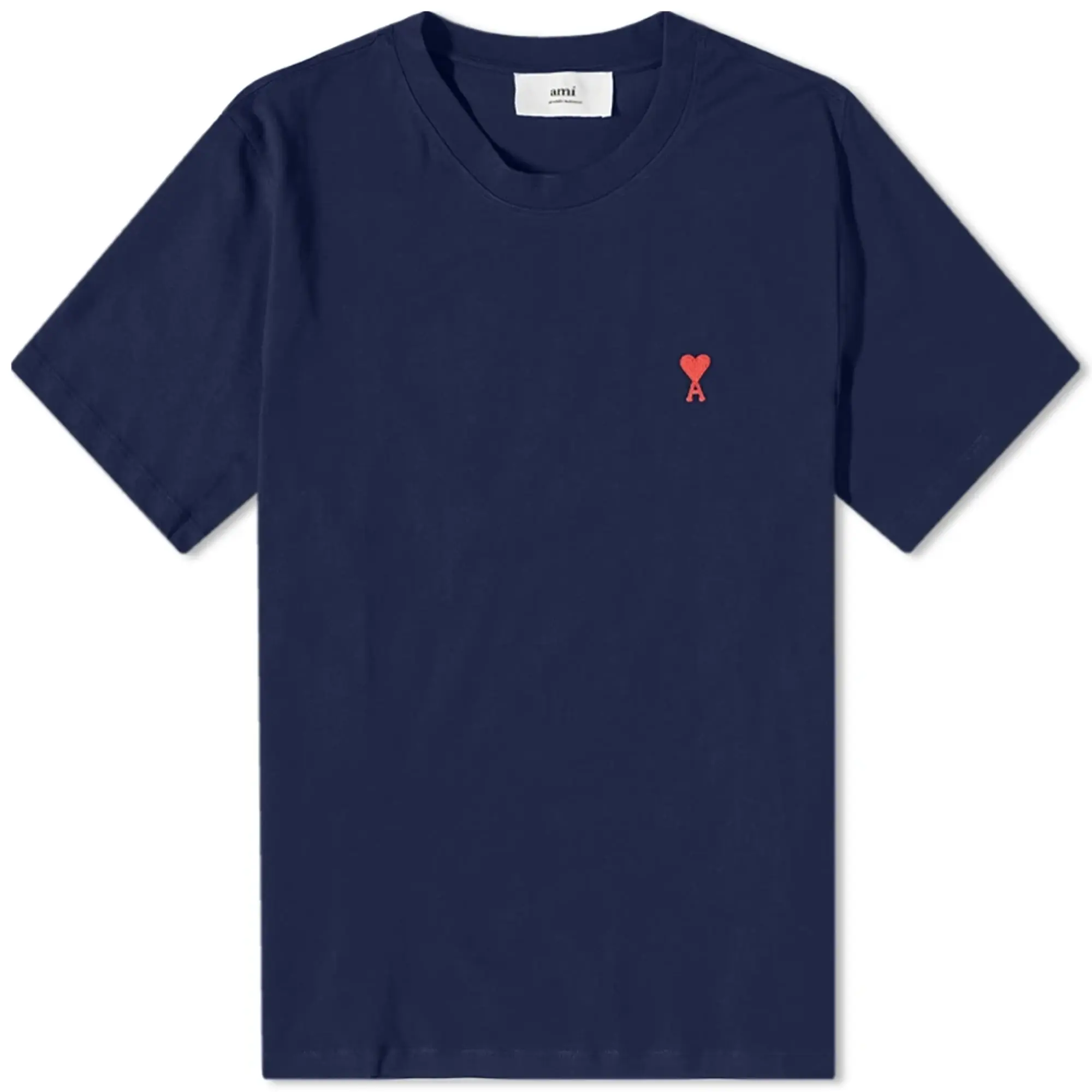 AMI Paris AMI Tonal Small A Heart T-Shirt Nautic Blue