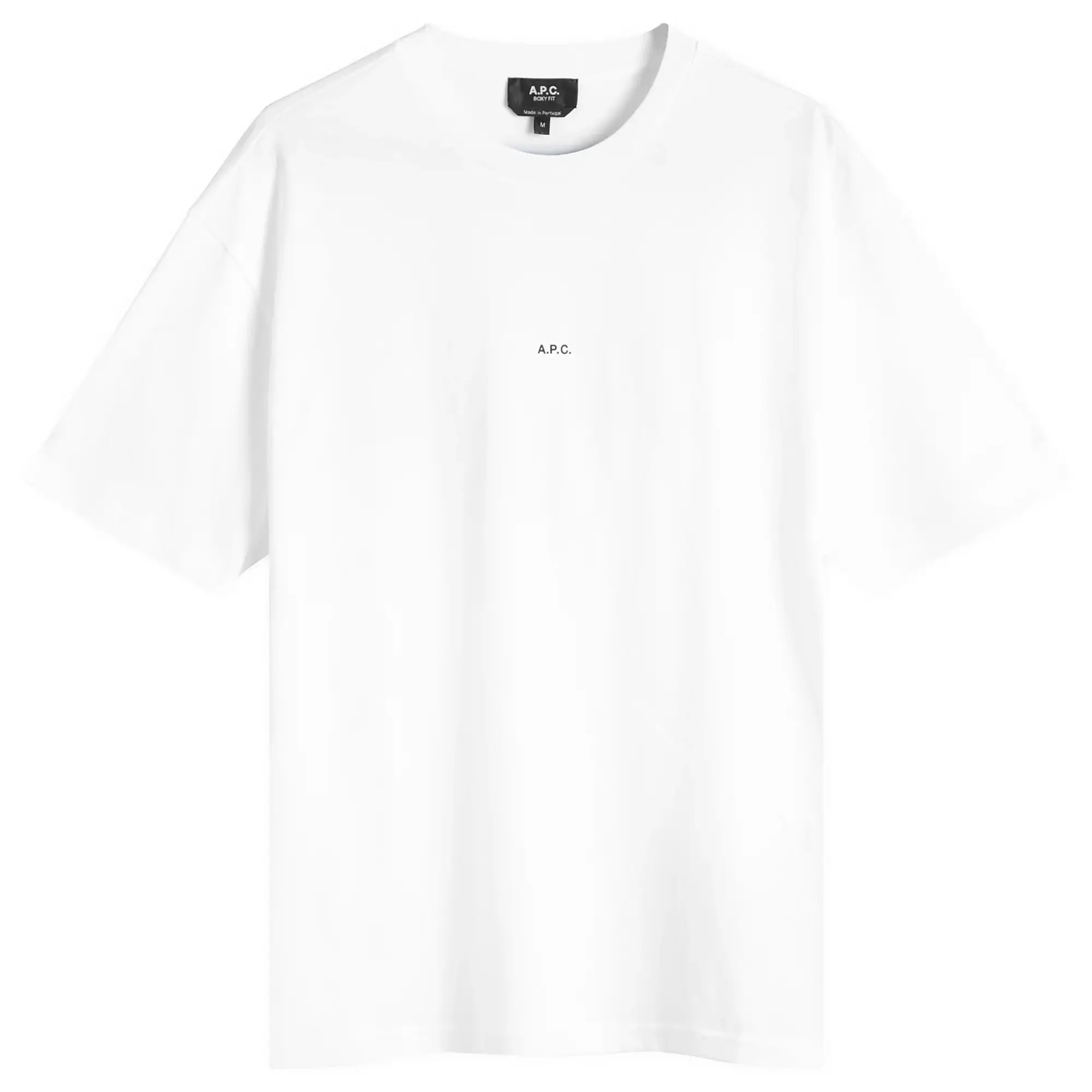 T-Shirt A.P.C. Boxy Micro Logo T-Shirt White/ Black M
