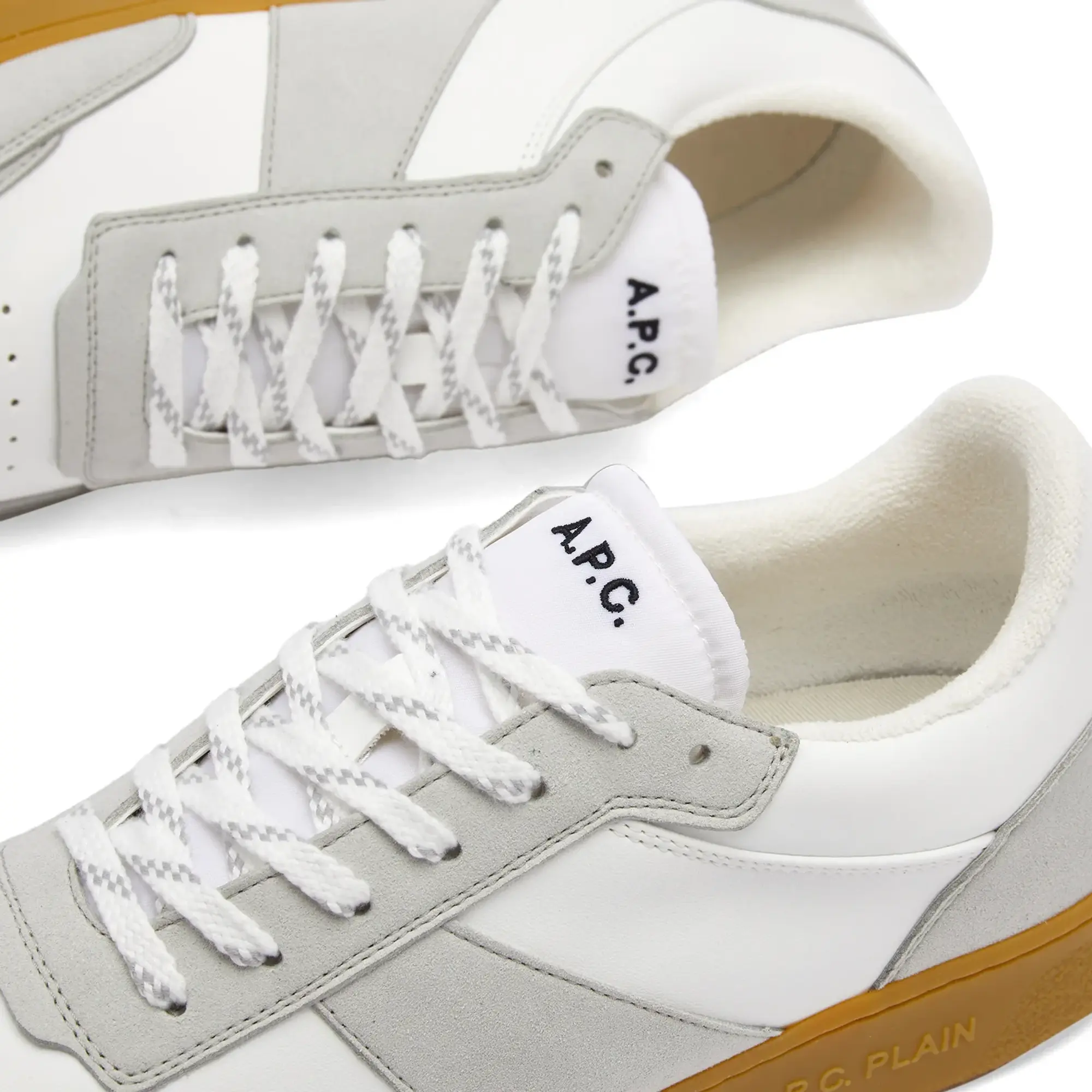 A.P.C. Men's Plain Sneaker White/Gum