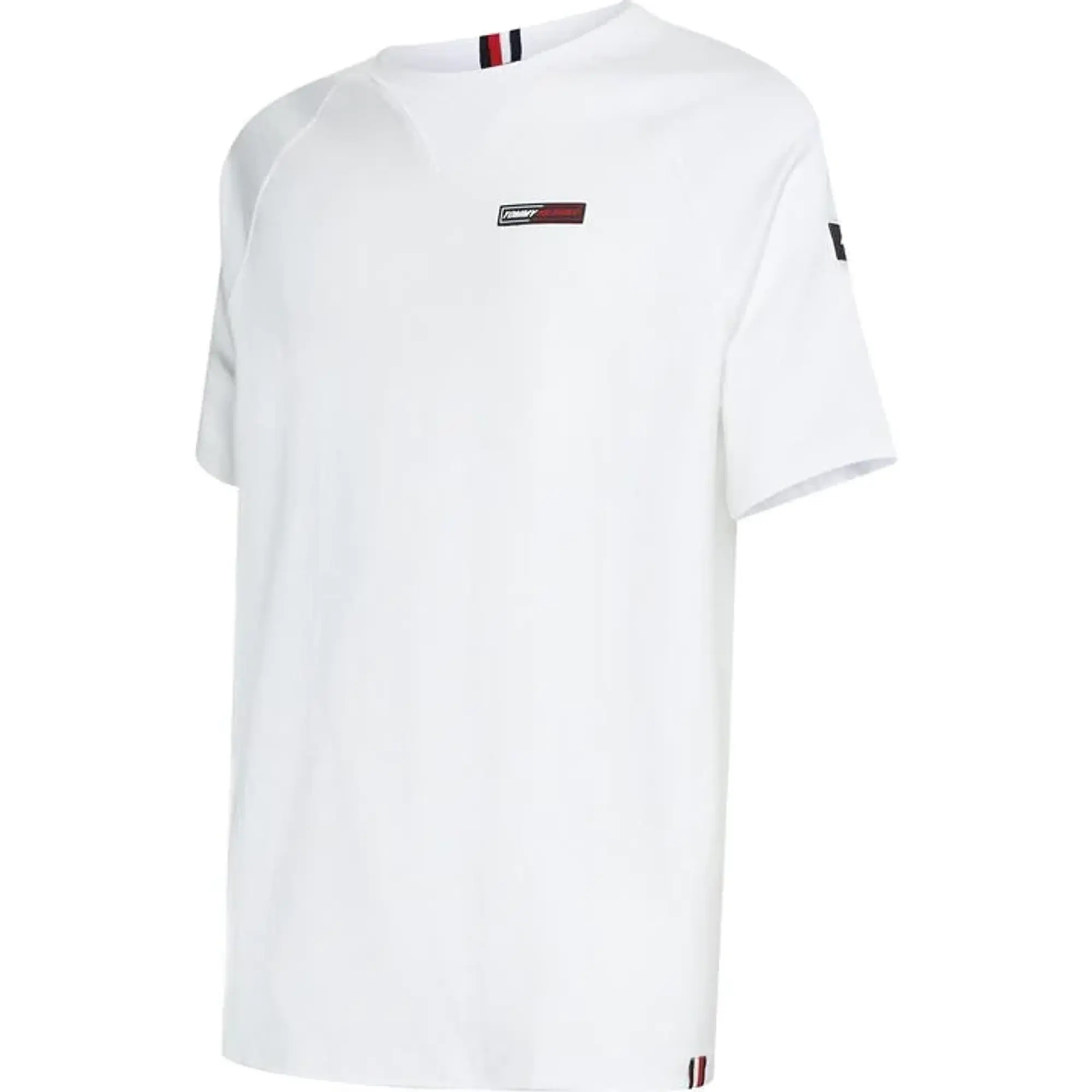 Lacoste Cotton Jersey Printed Lounge T-shirt - White / Navy Blue
