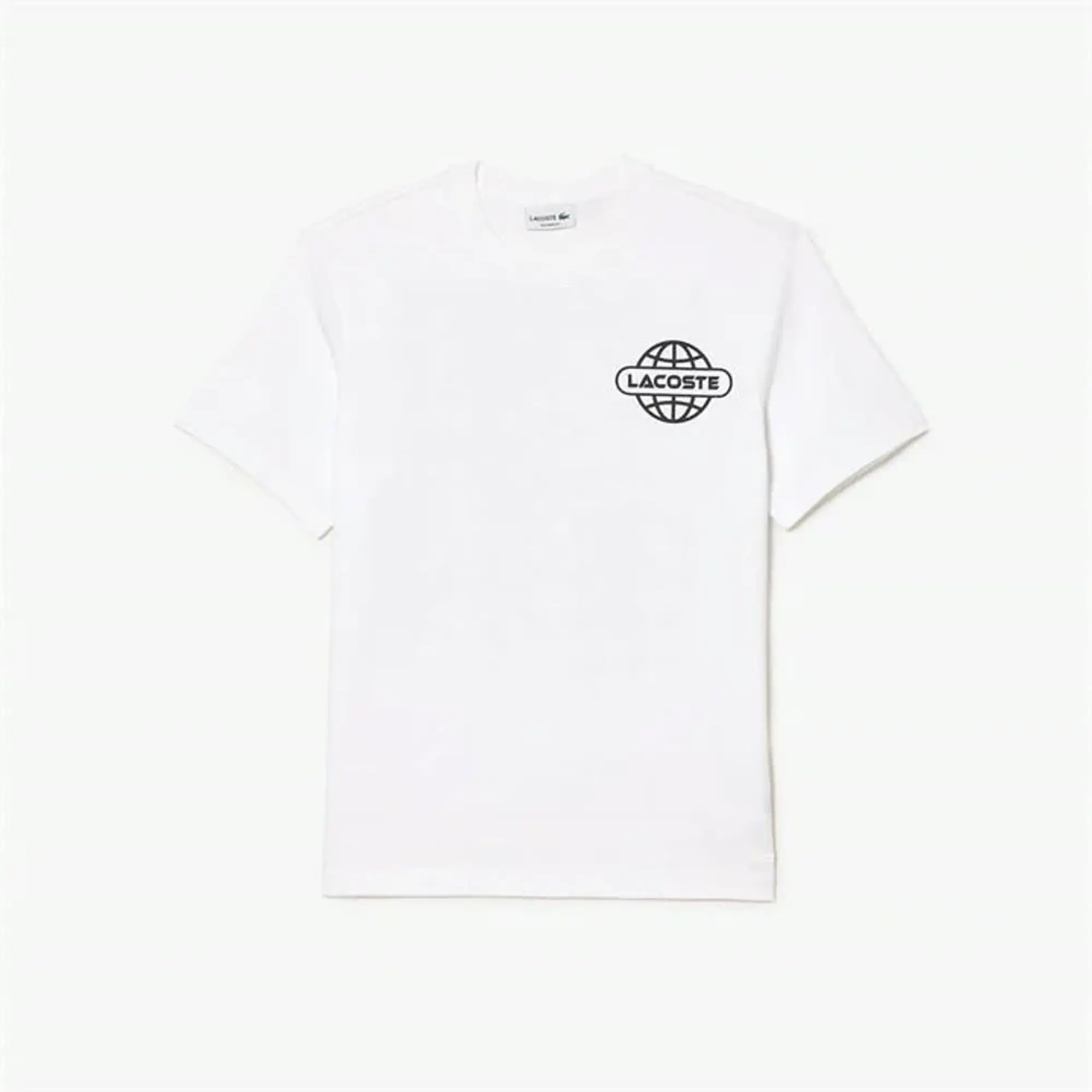 Lacoste Back Print T Shirt - White