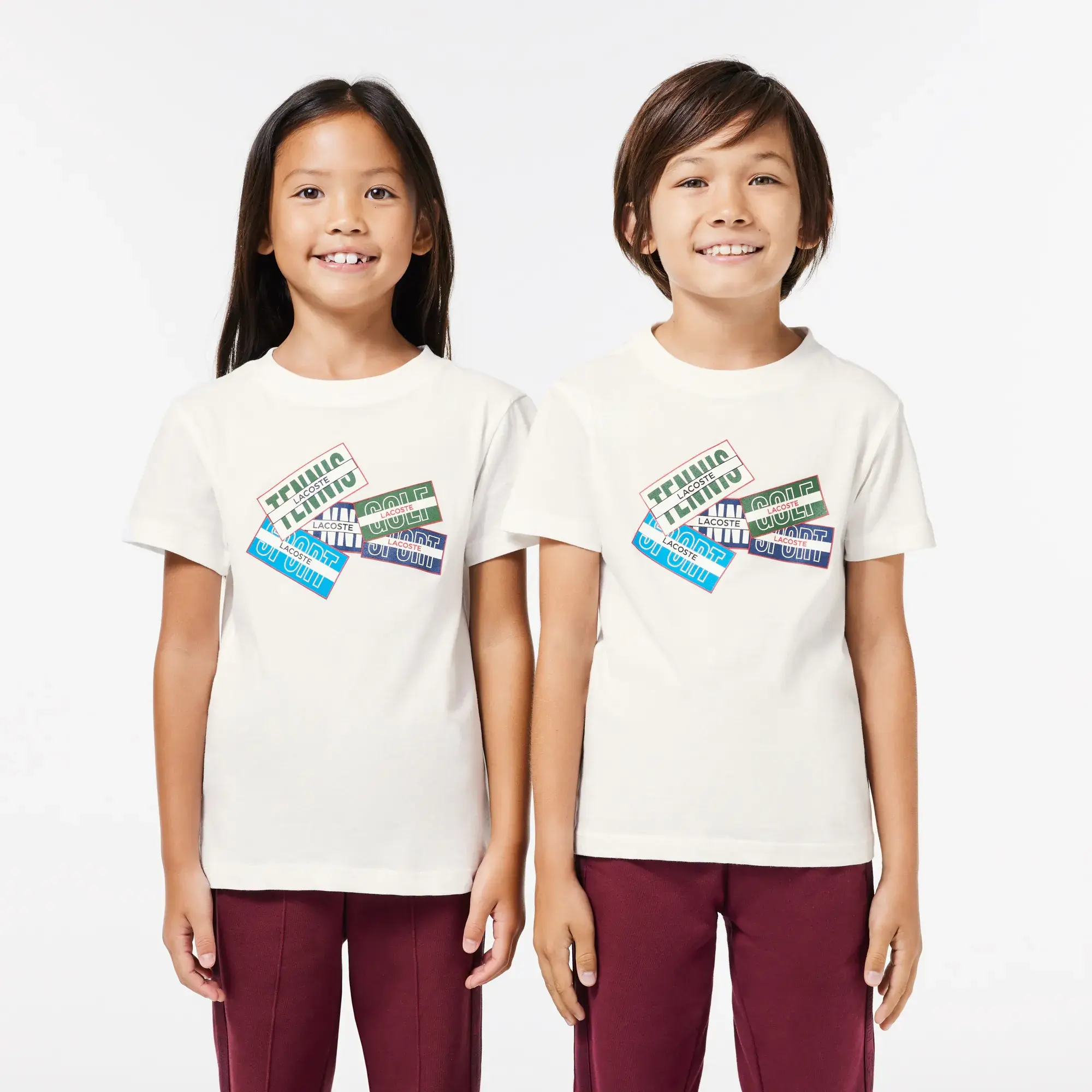 Lacoste Cotton Badge Print T-shirt - White