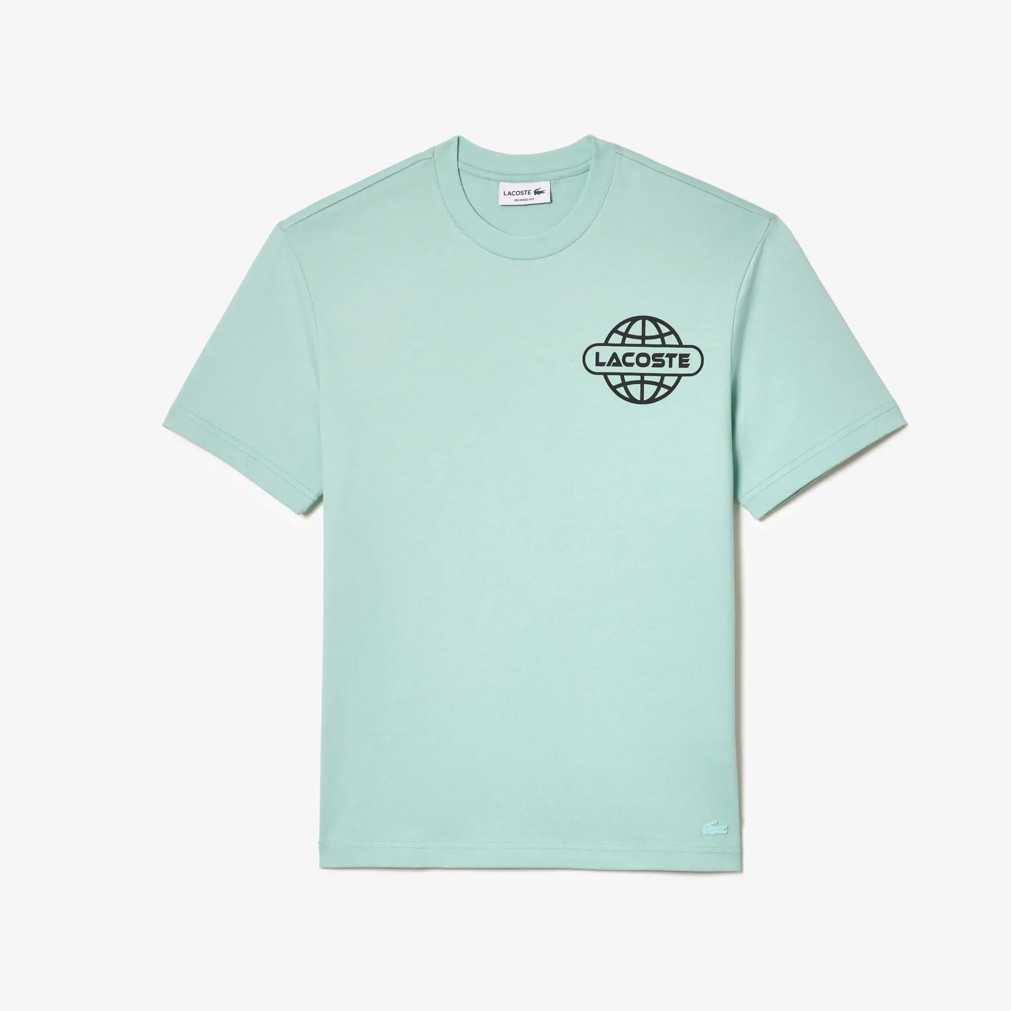 Lacoste Printed Heavy Cotton Jersey T-shirt - Pastille Mint Green