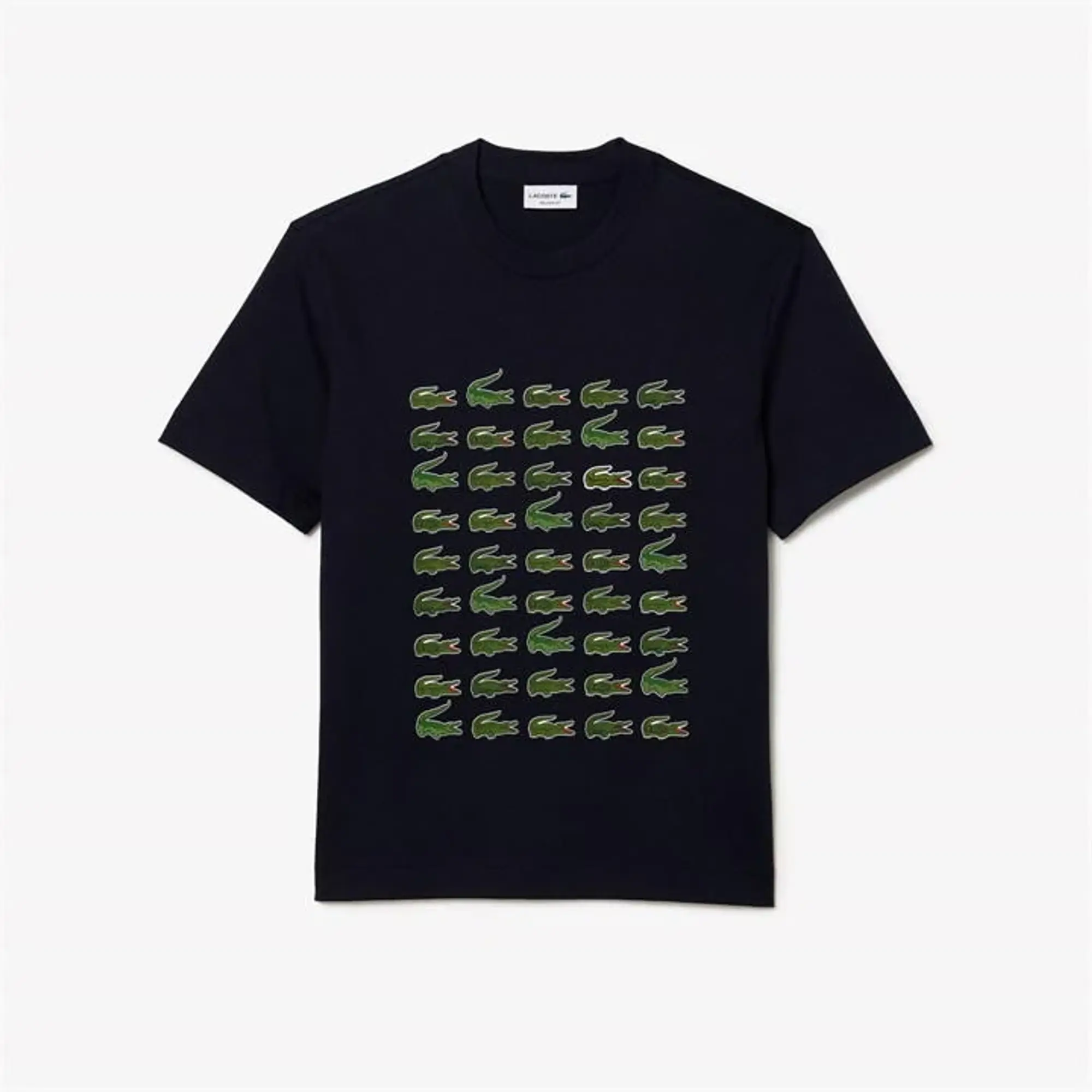 Lacoste Relaxed Fit Iconic Print T-shirt - Navy Blue