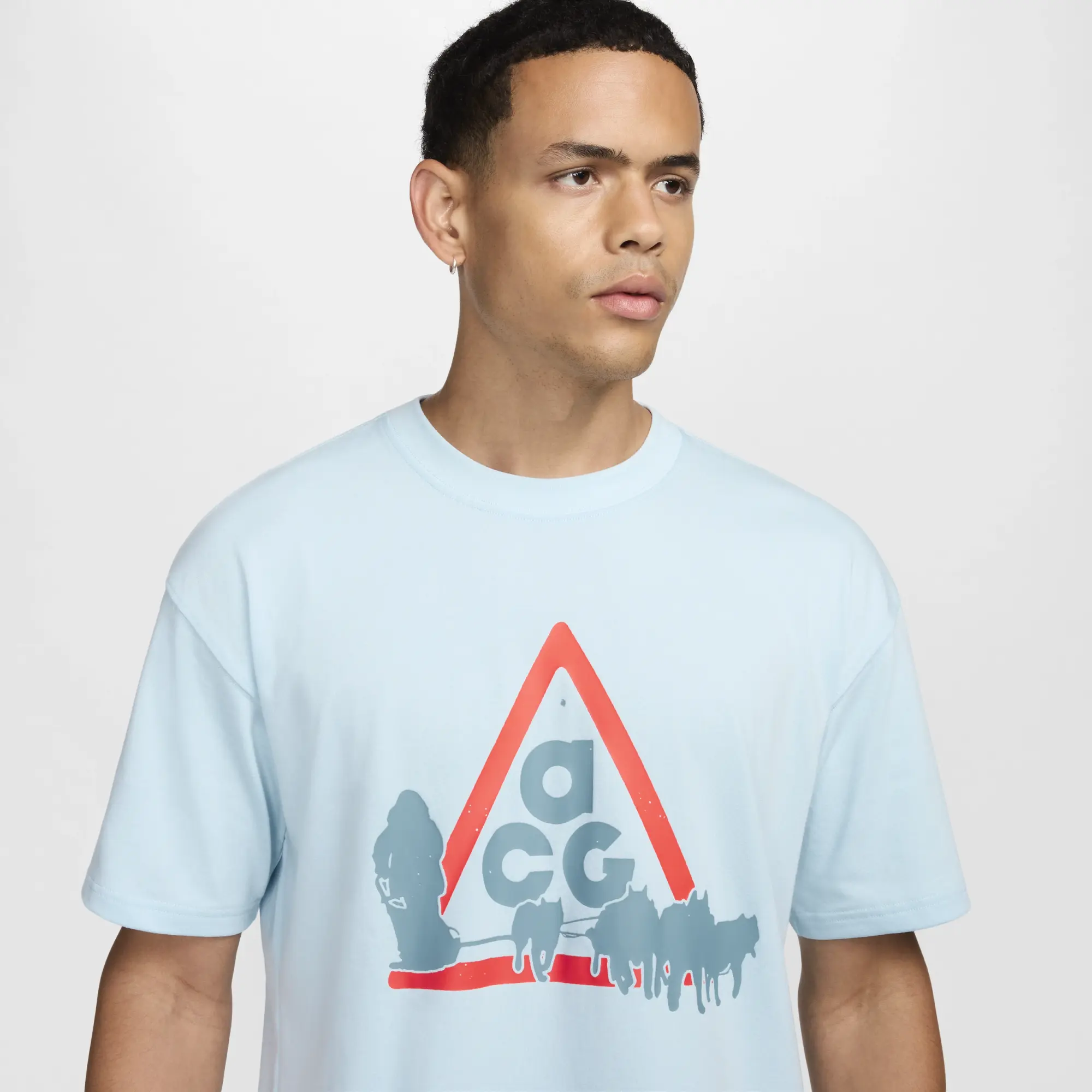 T-Shirt Nike M Nrg Acg Df Tee Oc Dog Sled Glacier Blue Xs