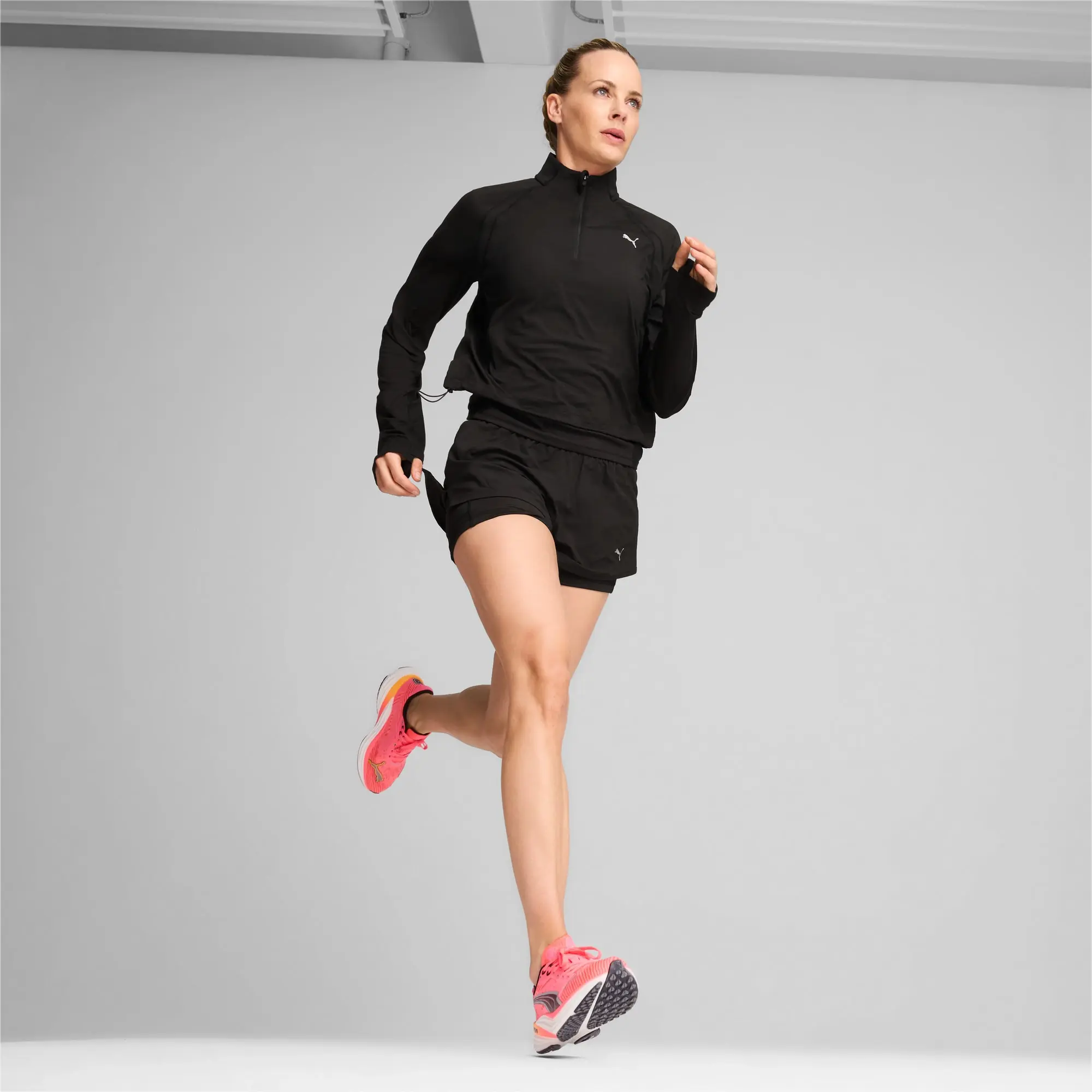 PUMA Run Cloudspun Quarter-Zip Top Women, Black
