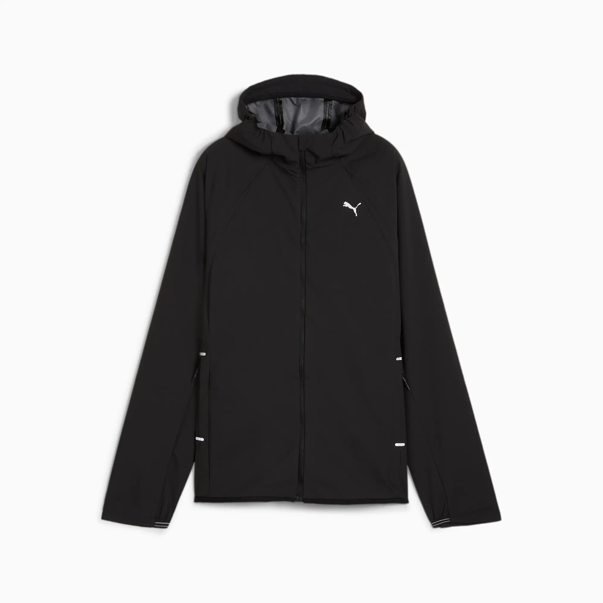 PUMA Run Rain Jacket Women Black 525753 01 FOOTY.COM