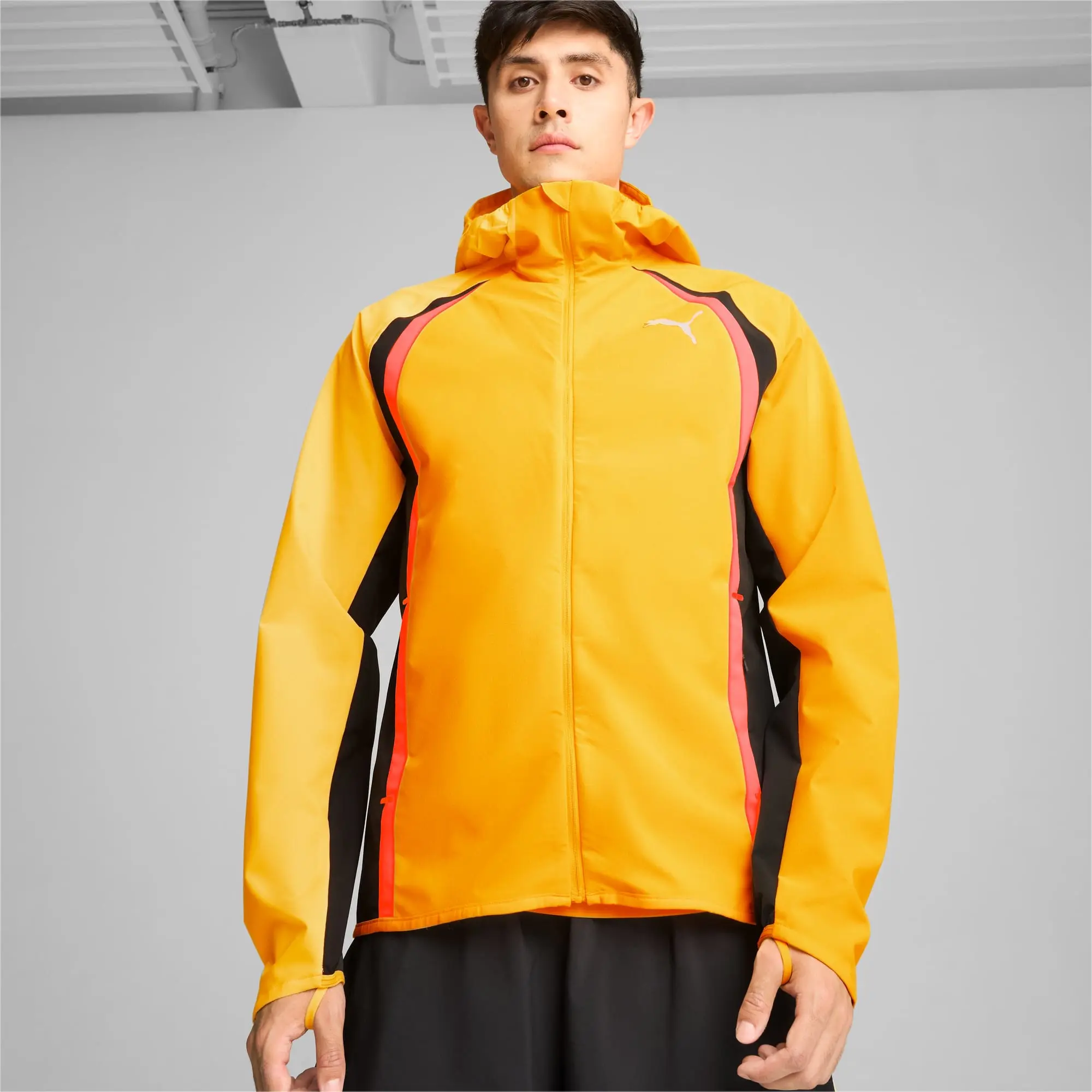 Puma RUN Mens Rain Jacket - Orange