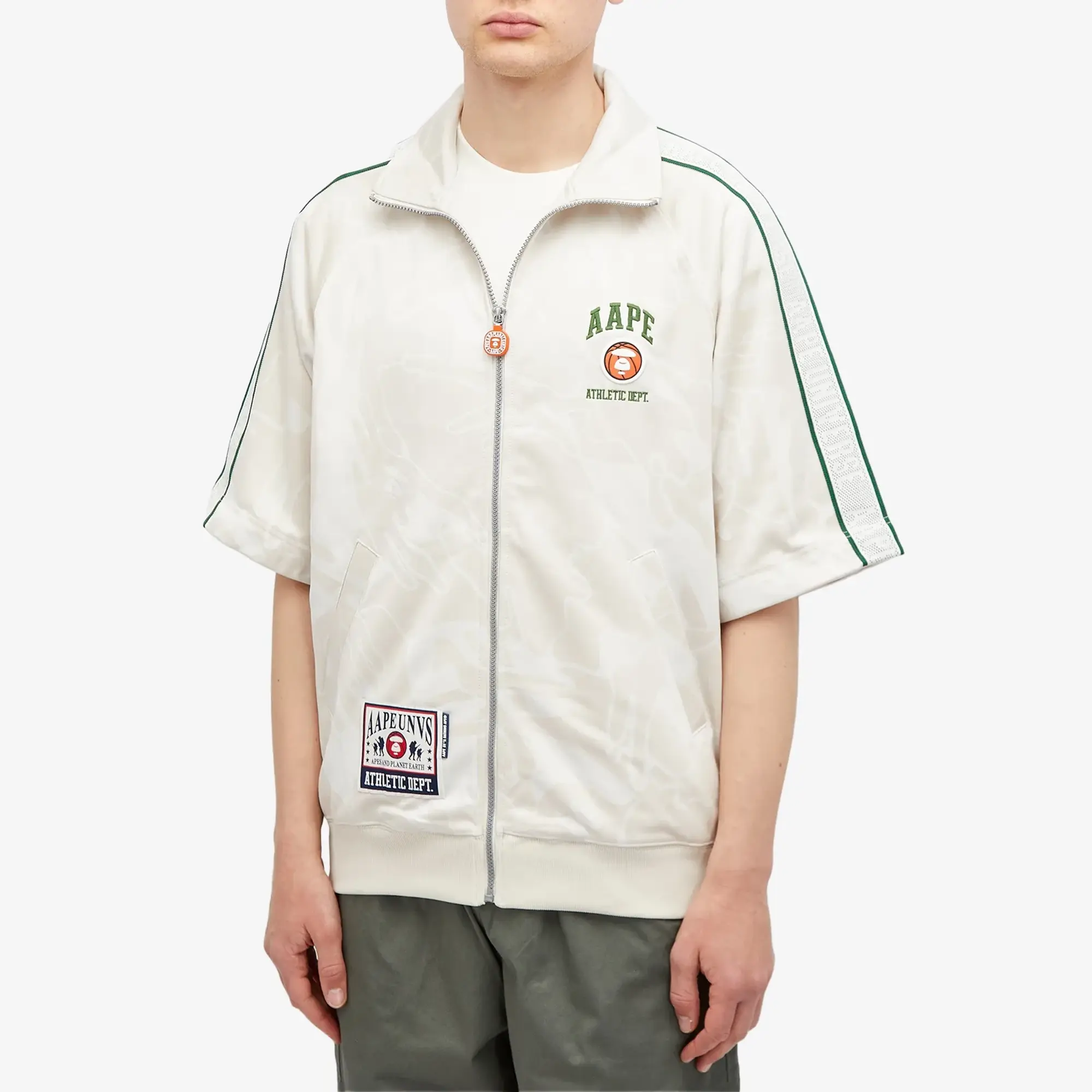 A Bathing Ape AAPE Pop Sleeve Sweatshirt Light Ivory
