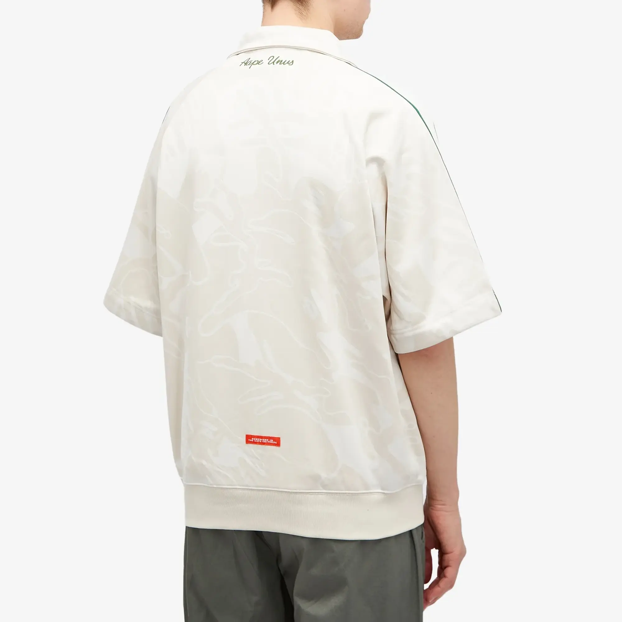 A Bathing Ape AAPE Pop Sleeve Sweatshirt Light Ivory