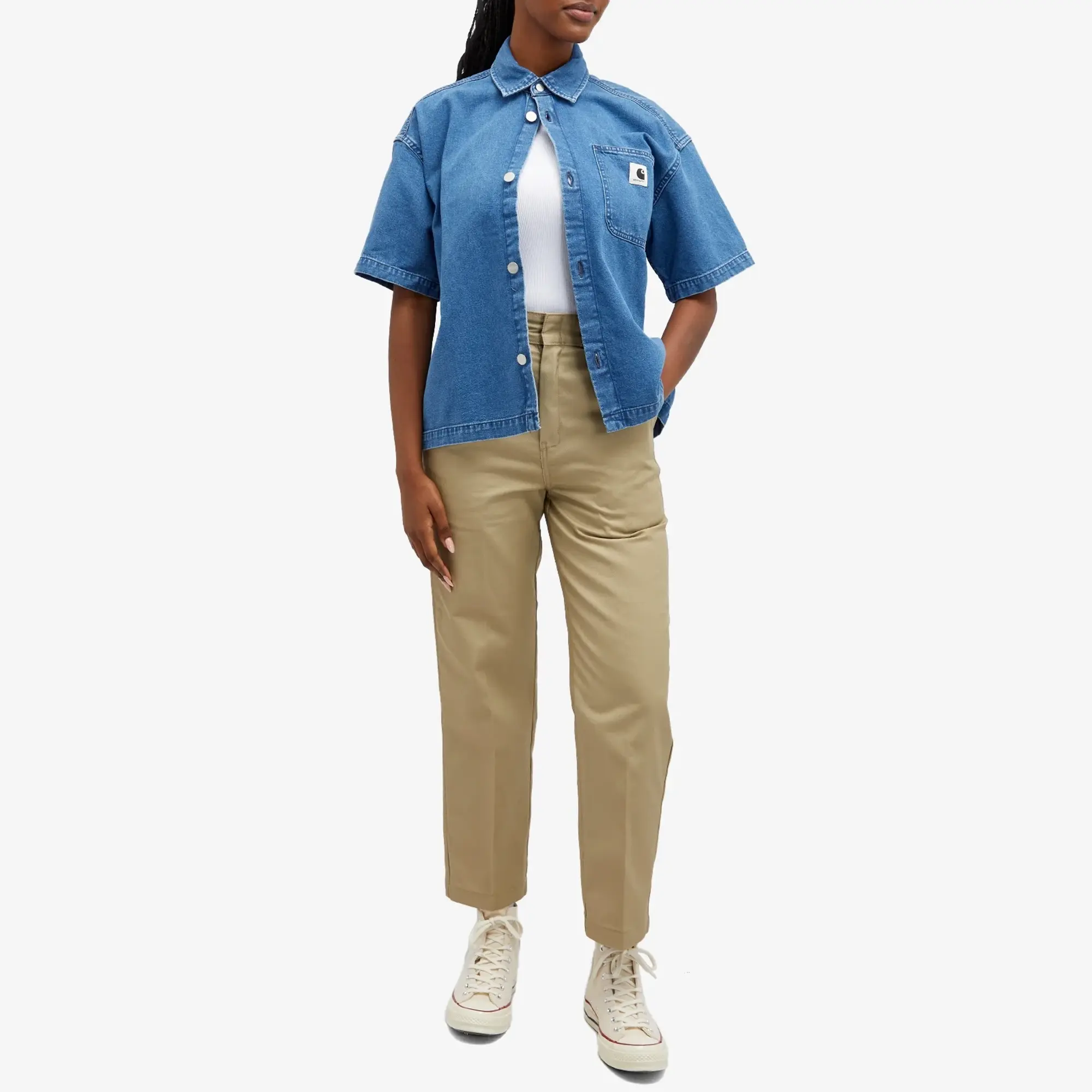 Dickies Women's Phoenix Cropped Trousers Khaki