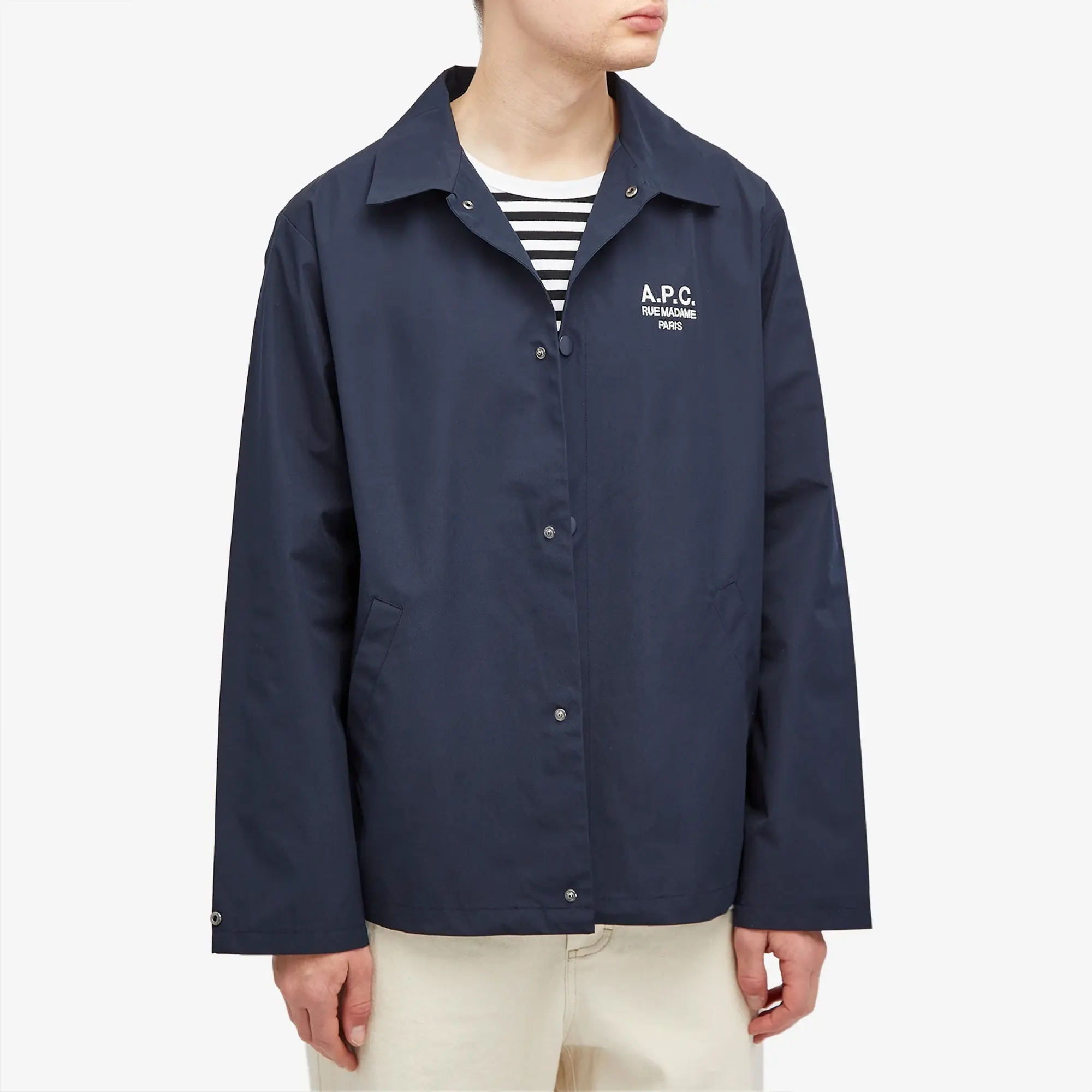 A.P.C. Men's Regis Coaches Jacket Dark Navy