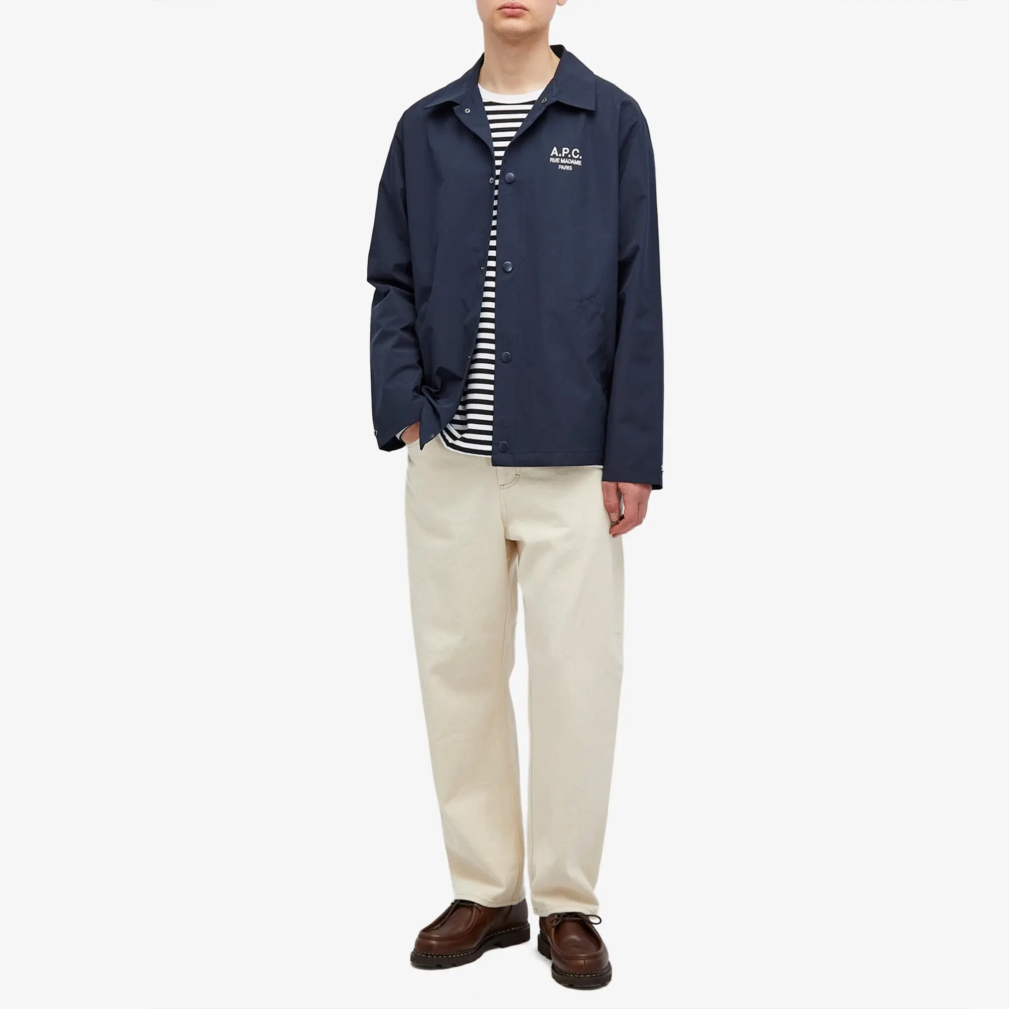 A.P.C. Men's Regis Coaches Jacket Dark Navy