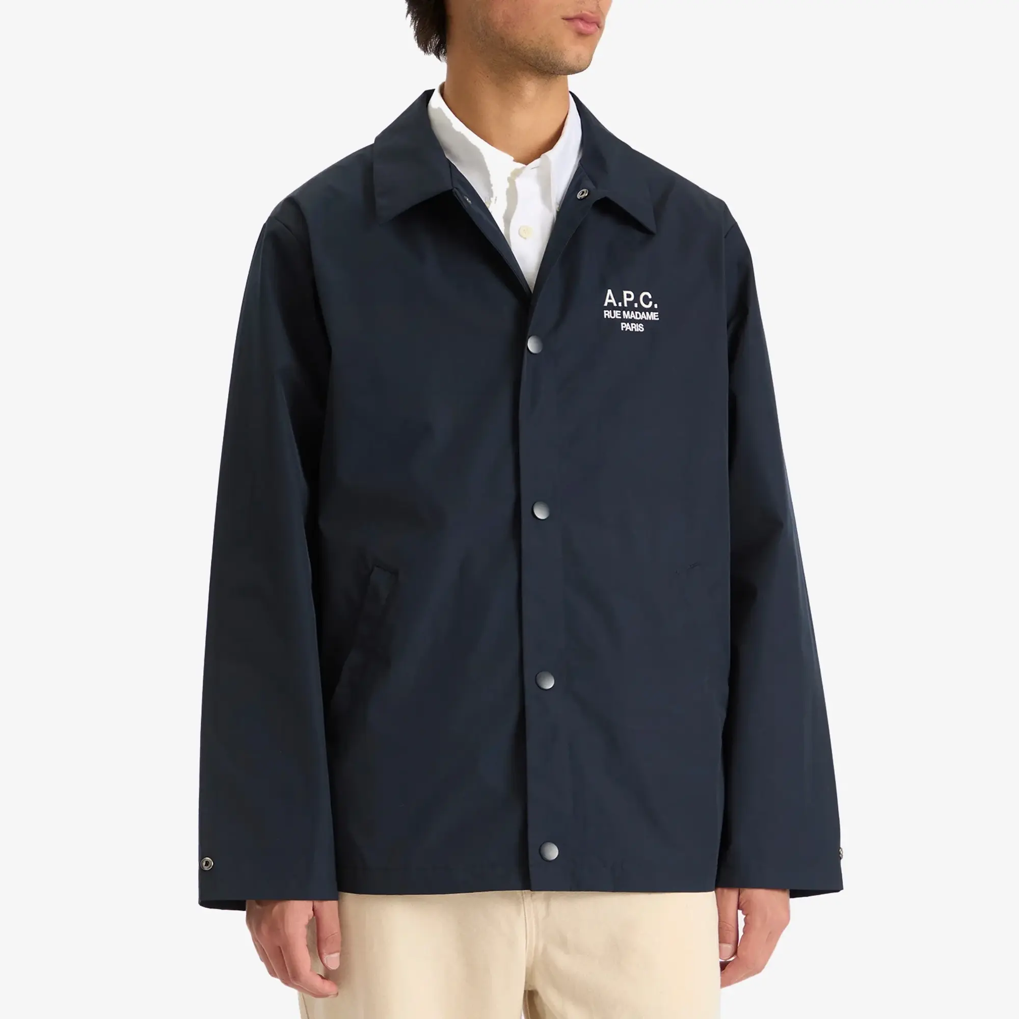 A.P.C. Men's Regis Coaches Jacket Dark Navy