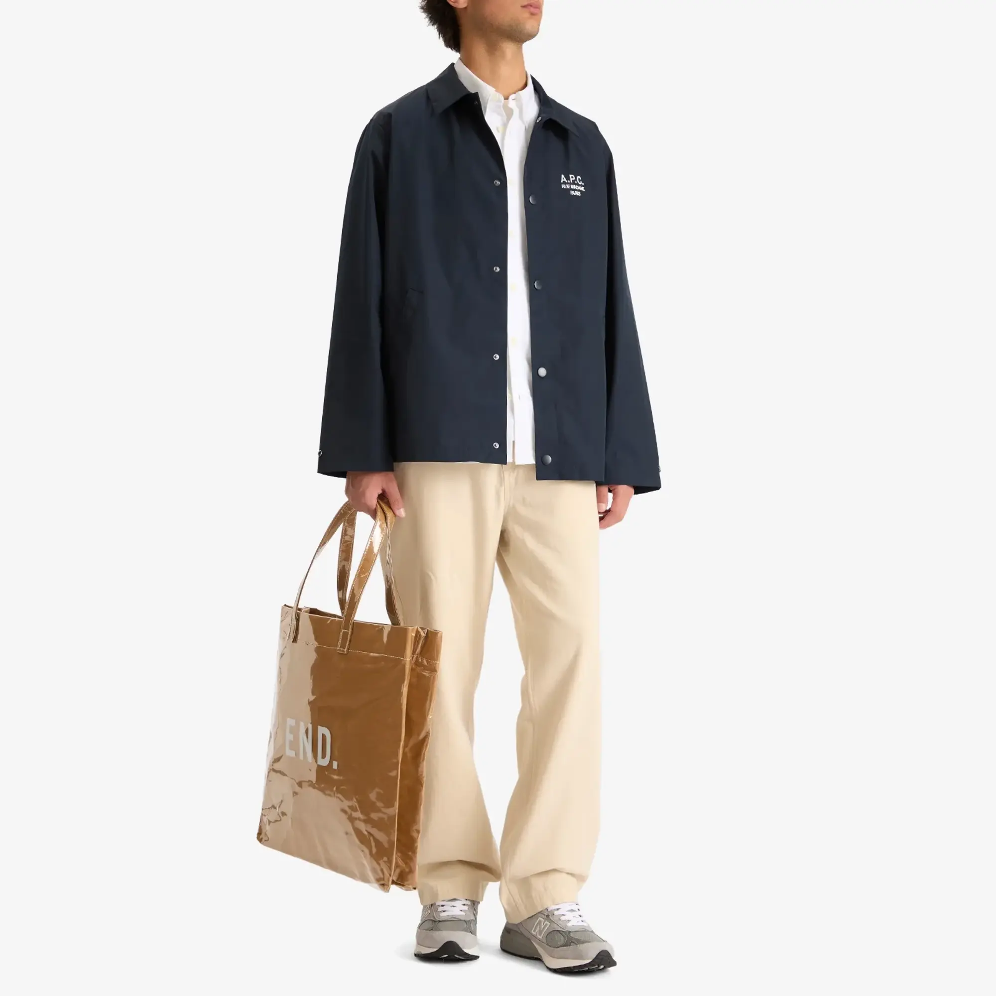 A.P.C. Men's Regis Coaches Jacket Dark Navy