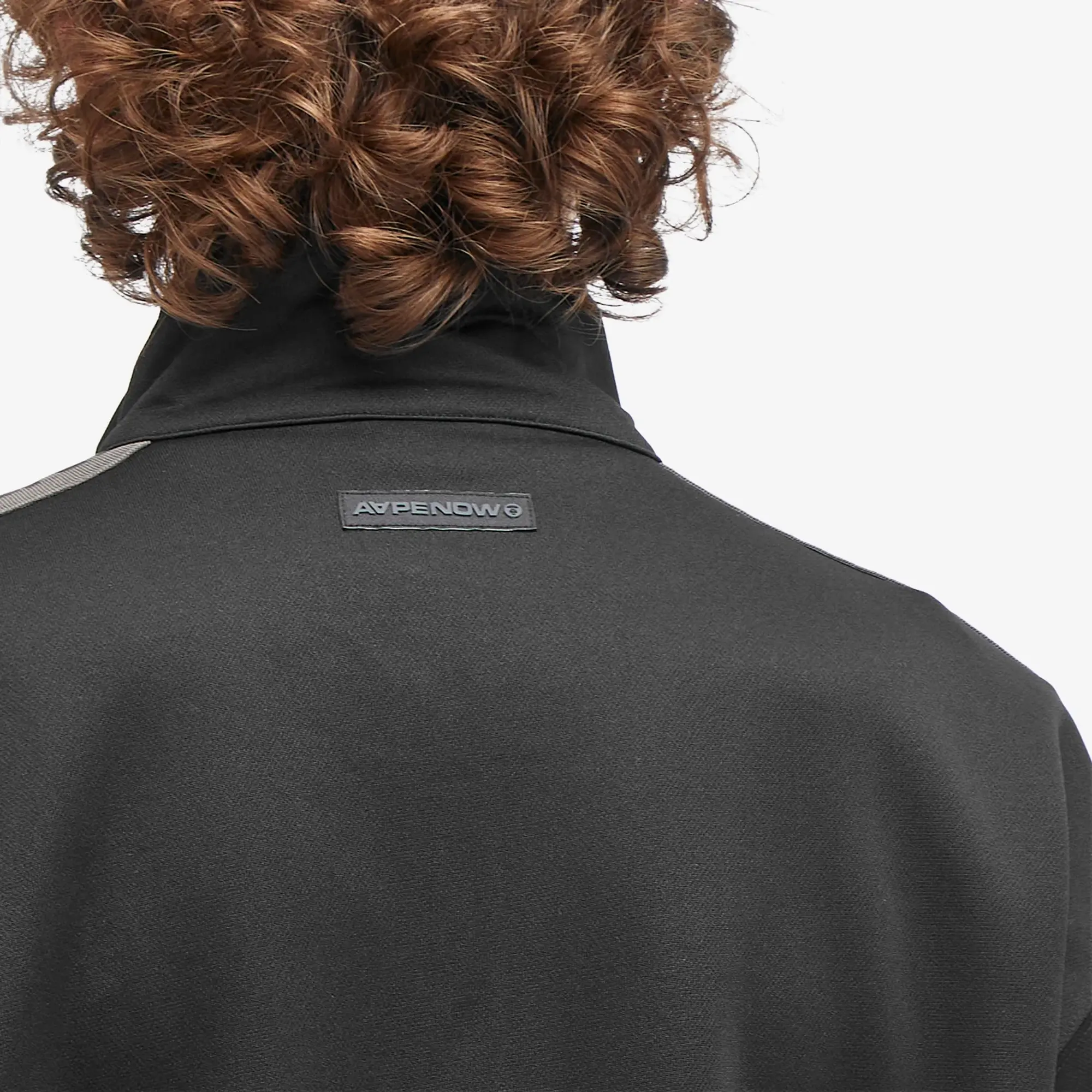 A Bathing Ape AAPE Zipped Jersey Track Jacket Black
