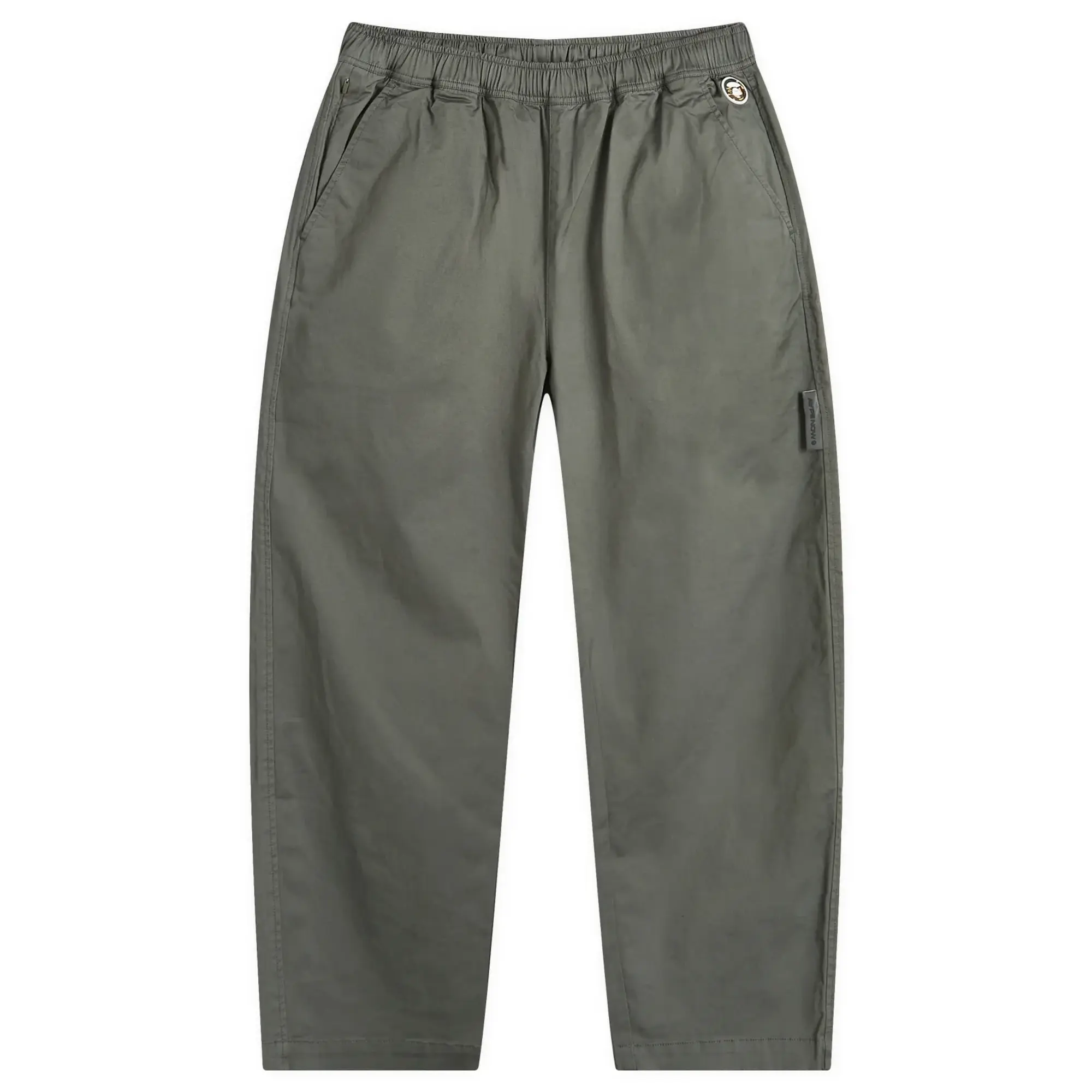 A Bathing Ape AAPE Drawstring Woven Trouser Khaki