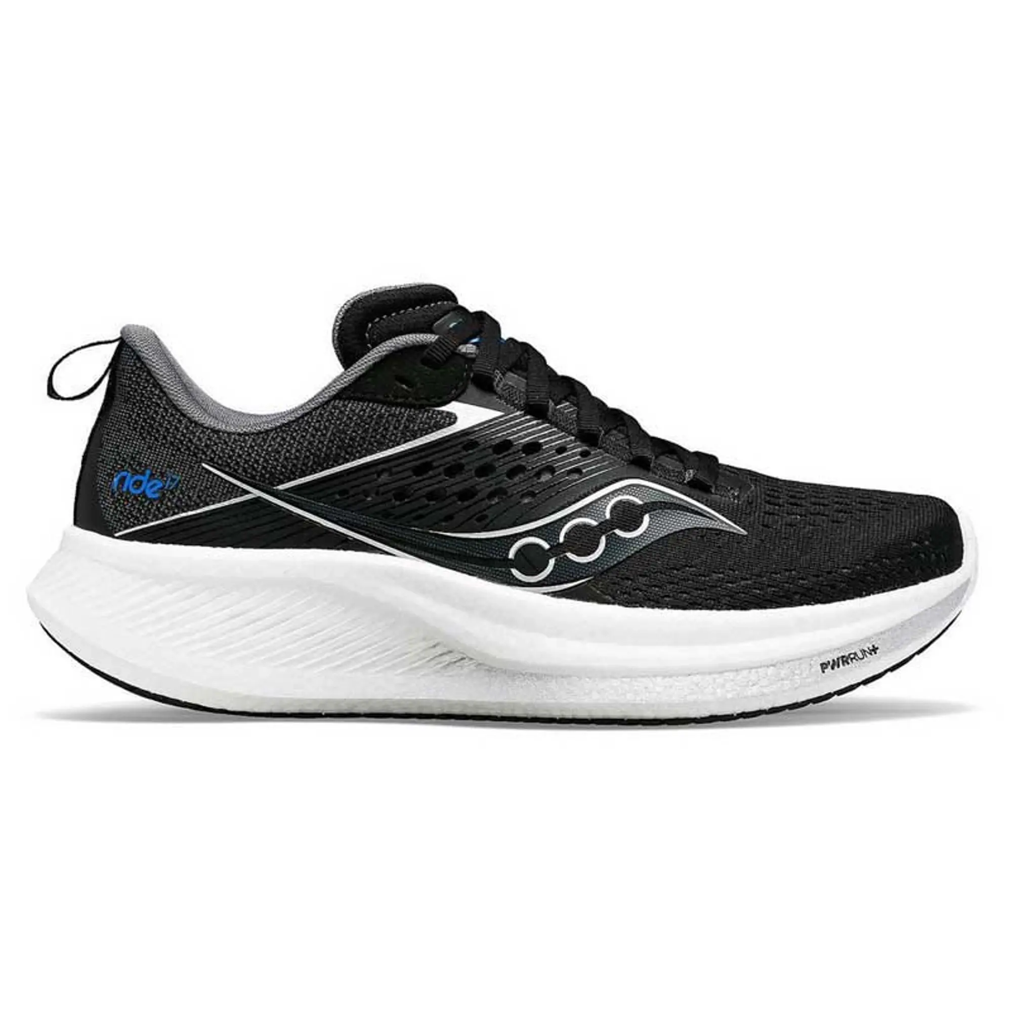 Saucony Ride 17 Neutral Running Shoe Men - Black, White