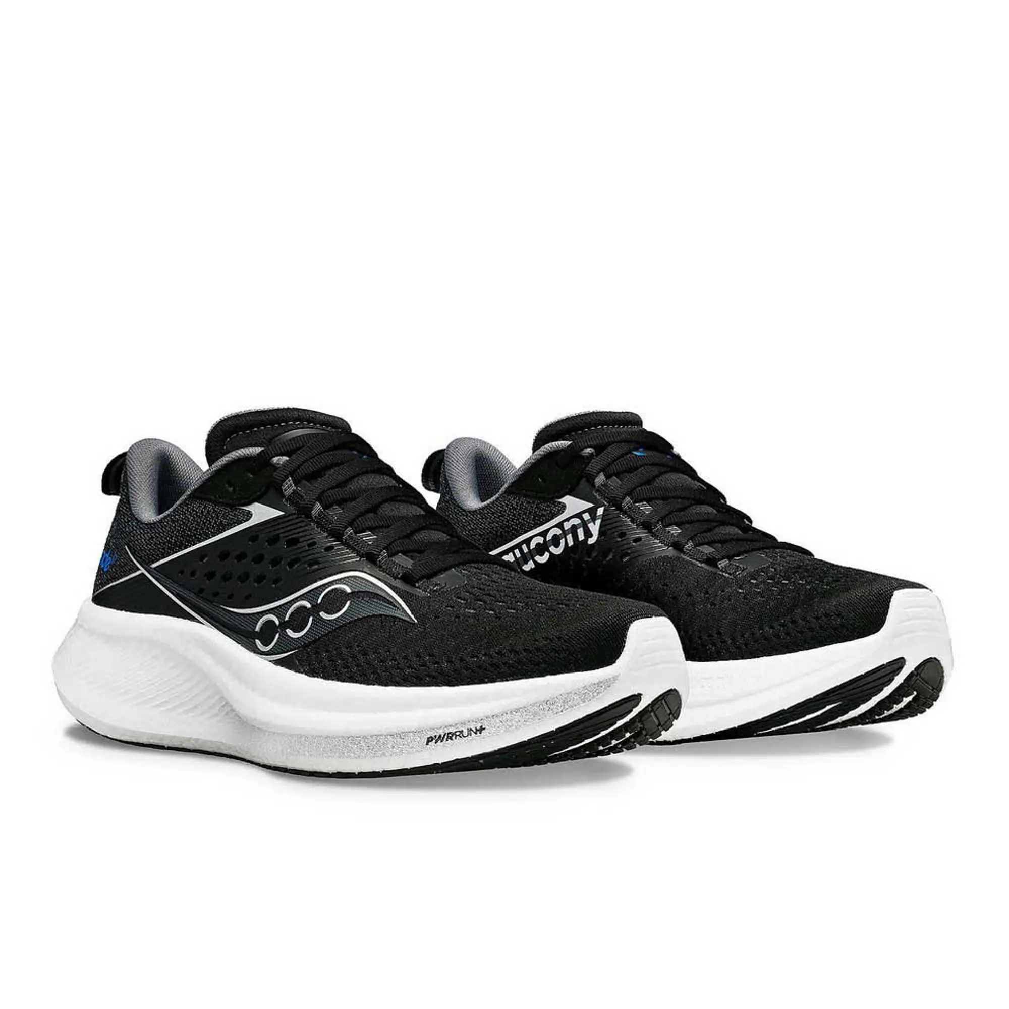Saucony Ride 17 Neutral Running Shoe Men - Black, White