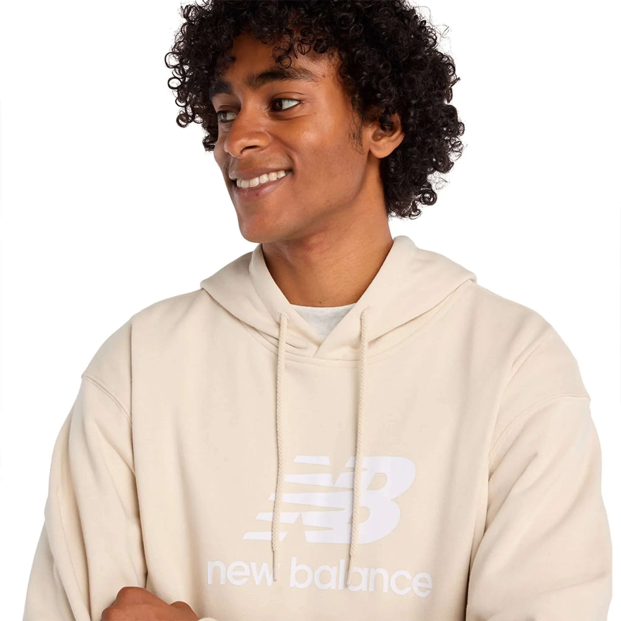 New Balance Stacked Logo French Terry Hoodie