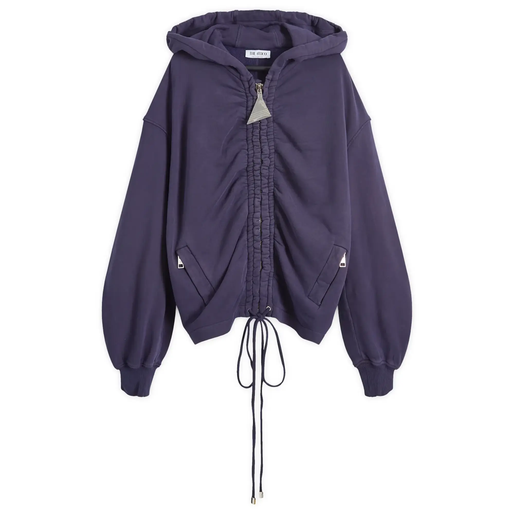 The Attico Women's Hoodie Purple Faded