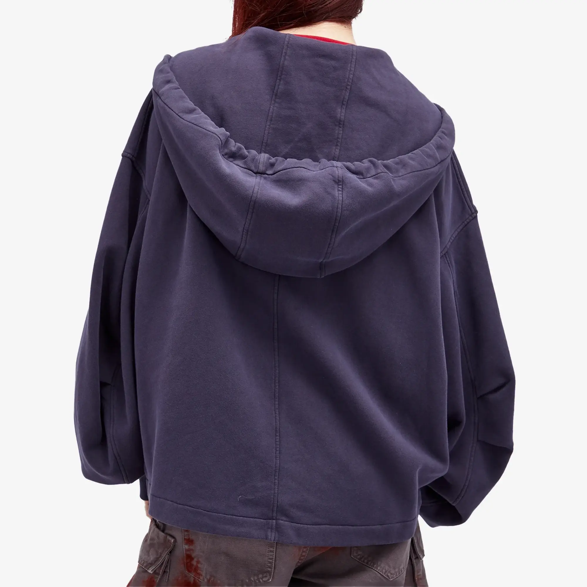 The Attico Women's Hoodie Purple Faded