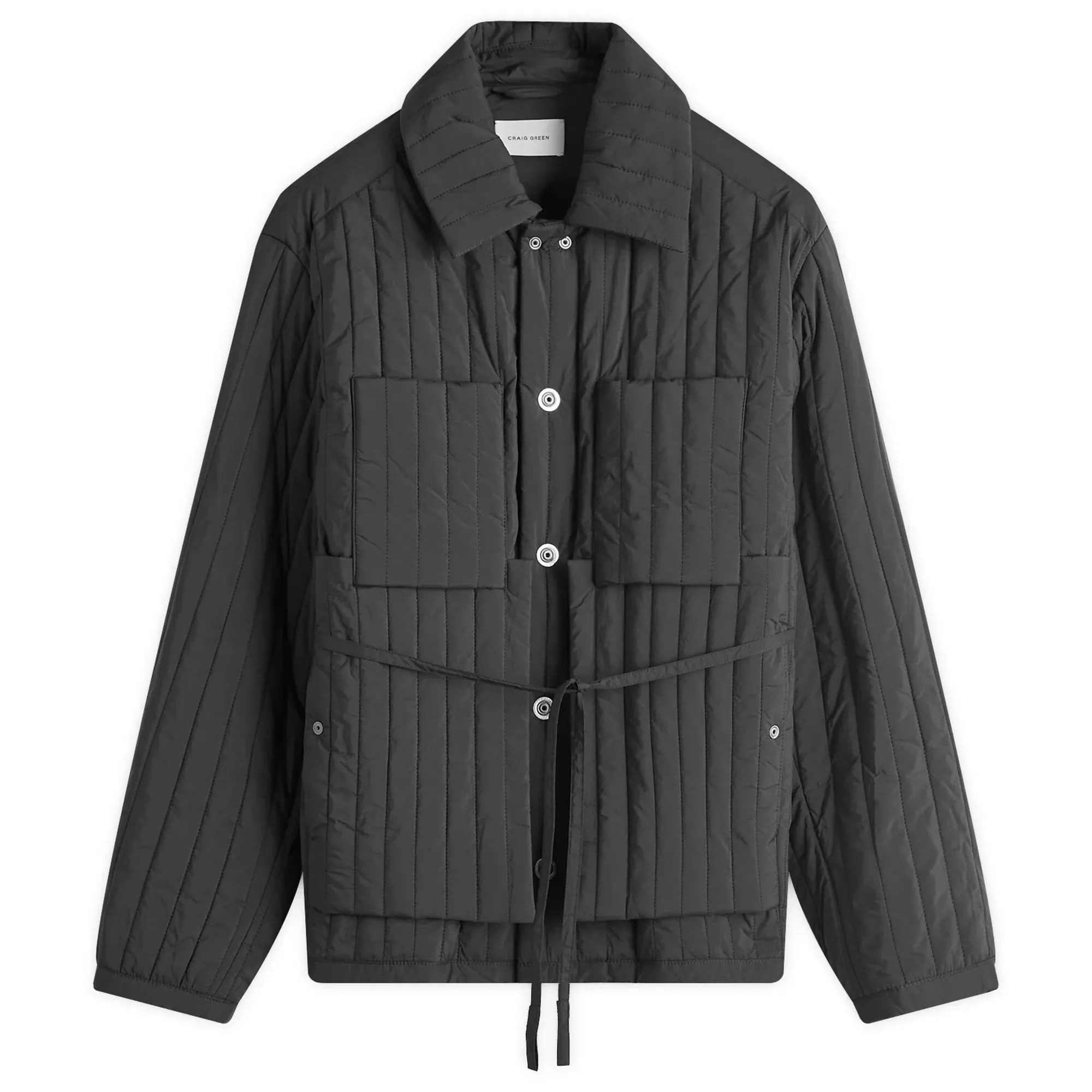 Craig Green Men's Quilted Worker Jacket Black | CGAW24CWOJKT01-BLK