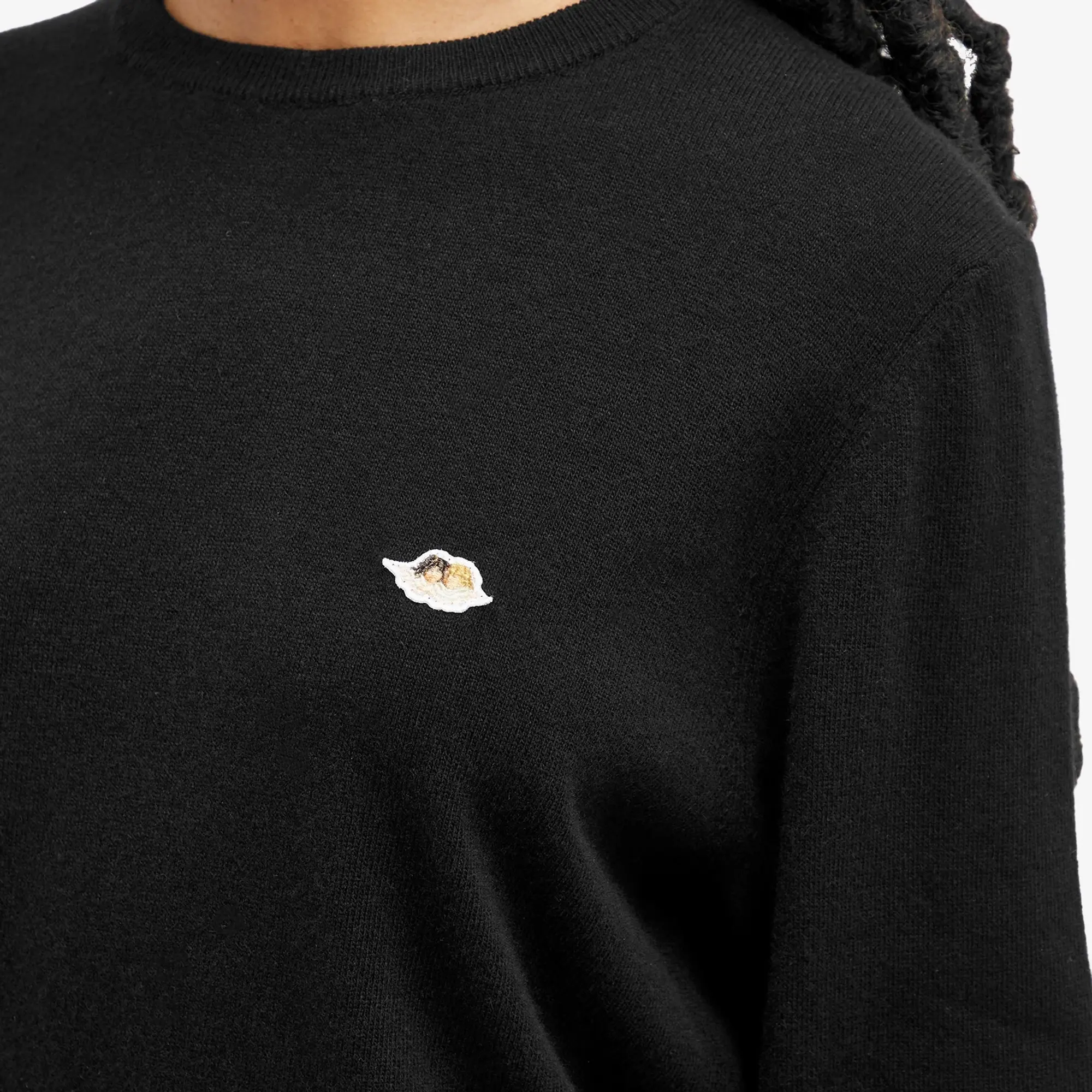 Fiorucci Women's Angel Patch Oversized Sweater Black