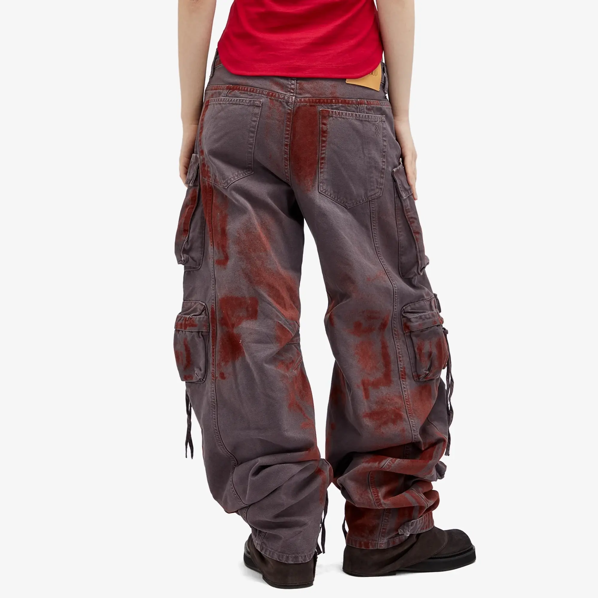 The Attico Women's Cargo Pants Burgundy/Purple