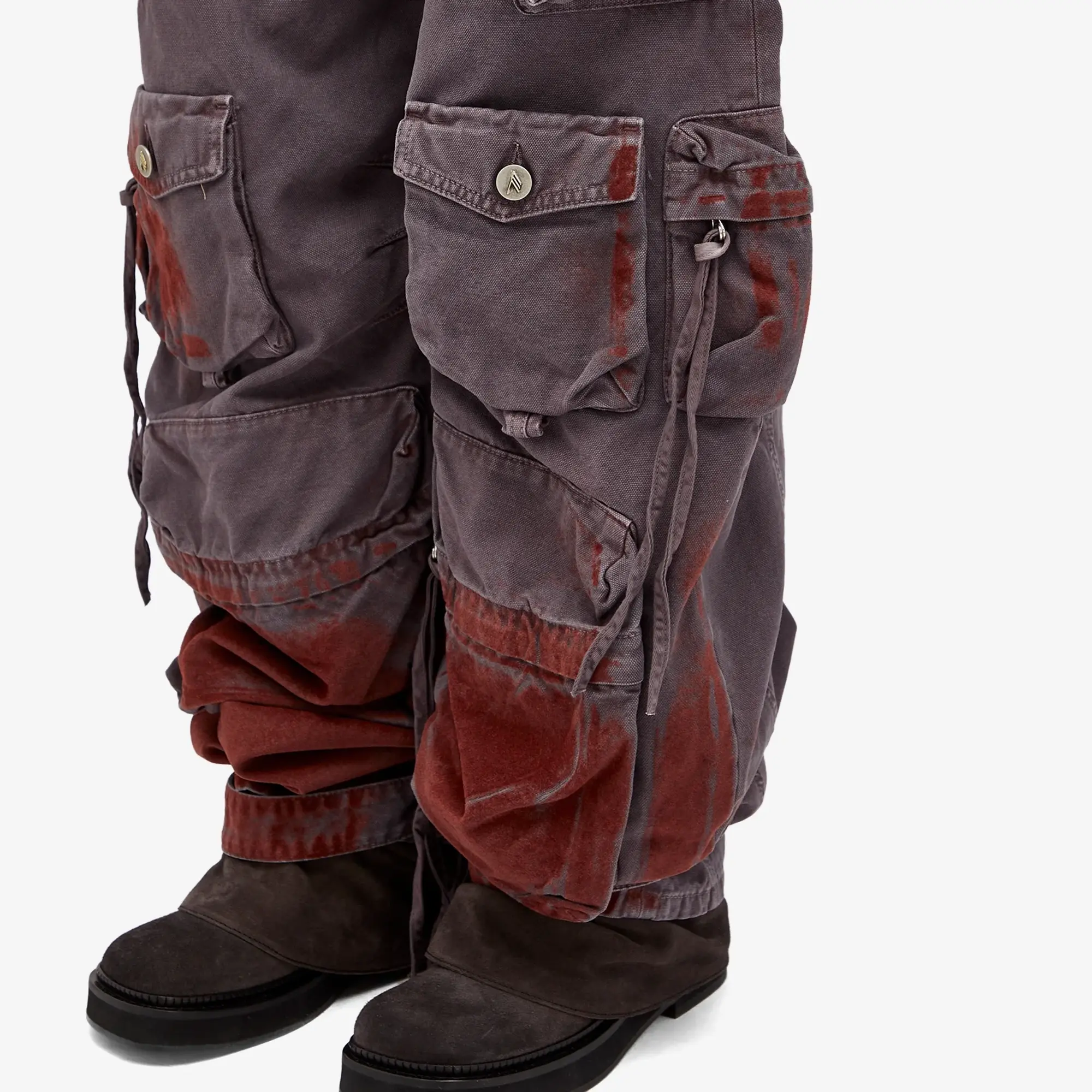 The Attico Women's Cargo Pants Burgundy/Purple