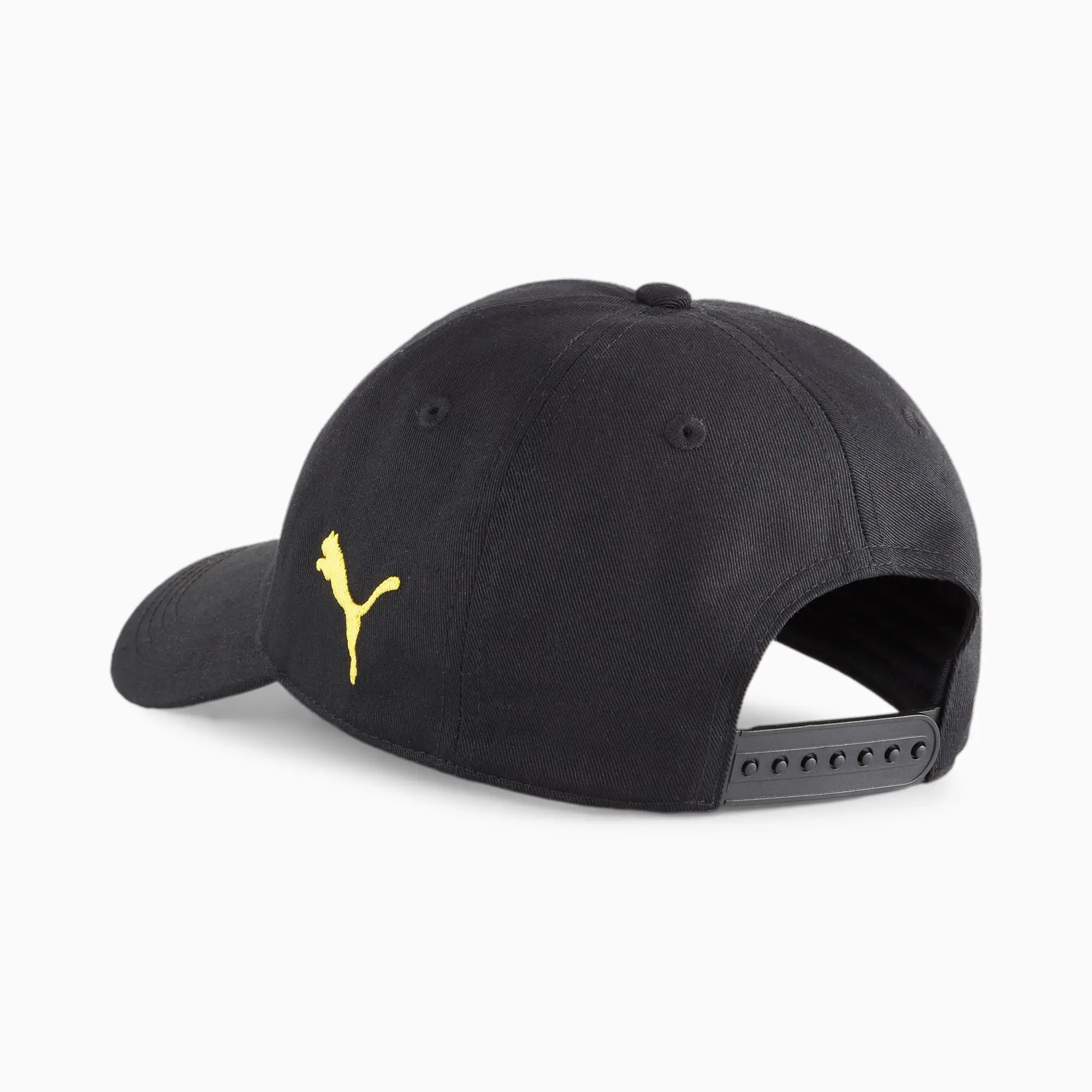PUMA Borussia Dortmund Team Cap, Black/Faster Yellow