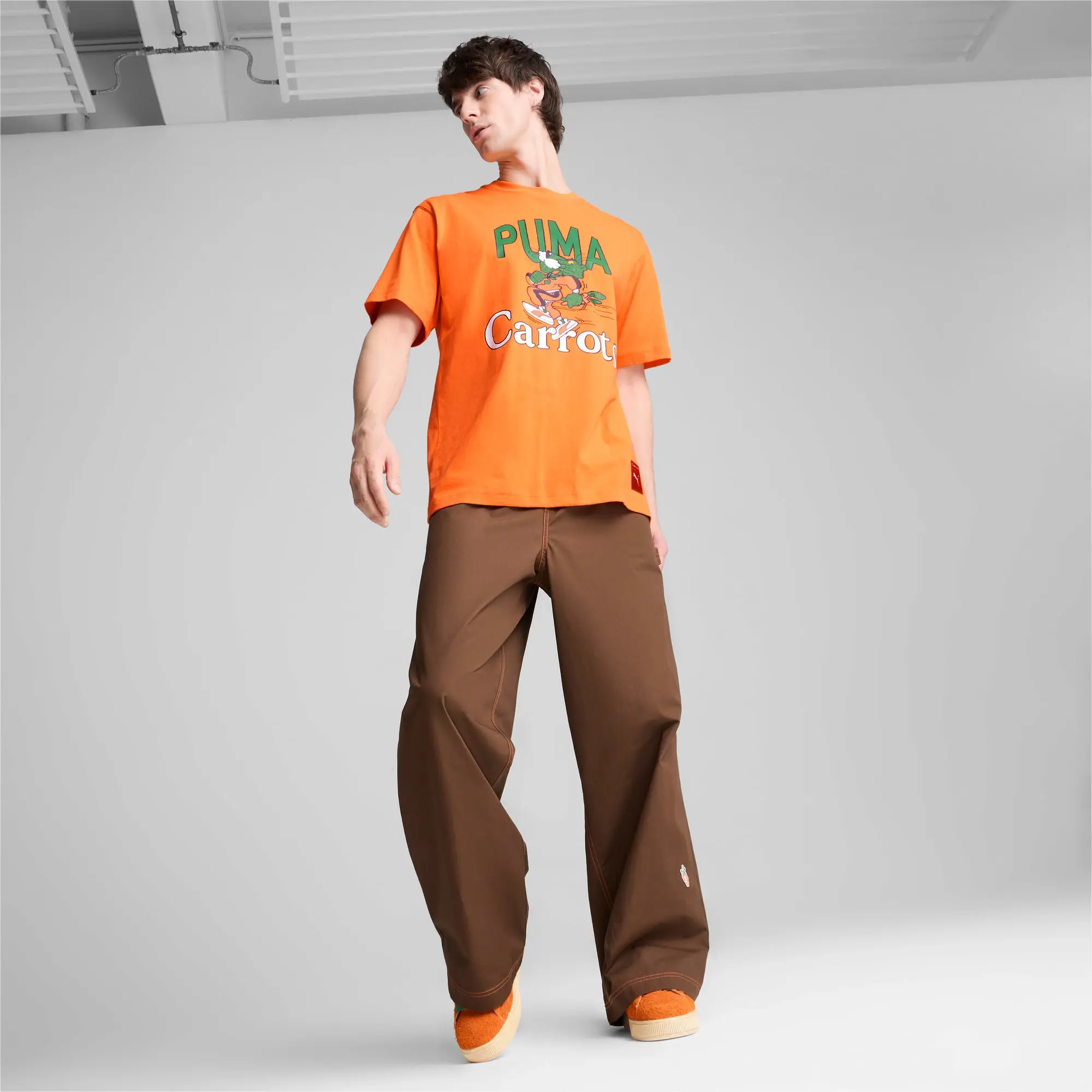 PUMA x Carrots Men's Graphic T-Shirt, Rickie Orange