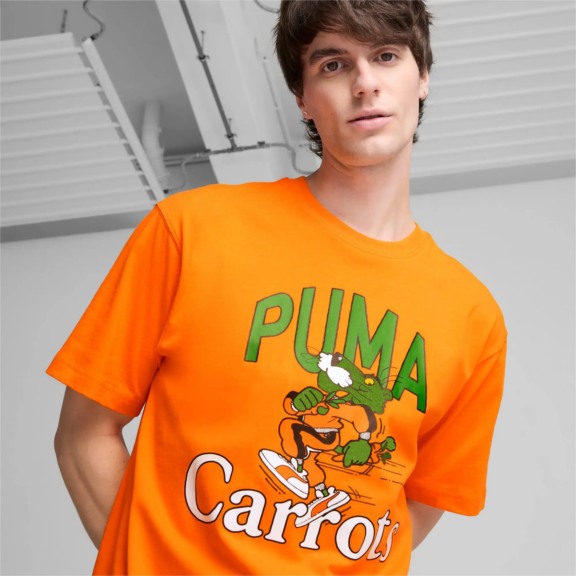 PUMA x Carrots Men's Graphic T-Shirt, Rickie Orange
