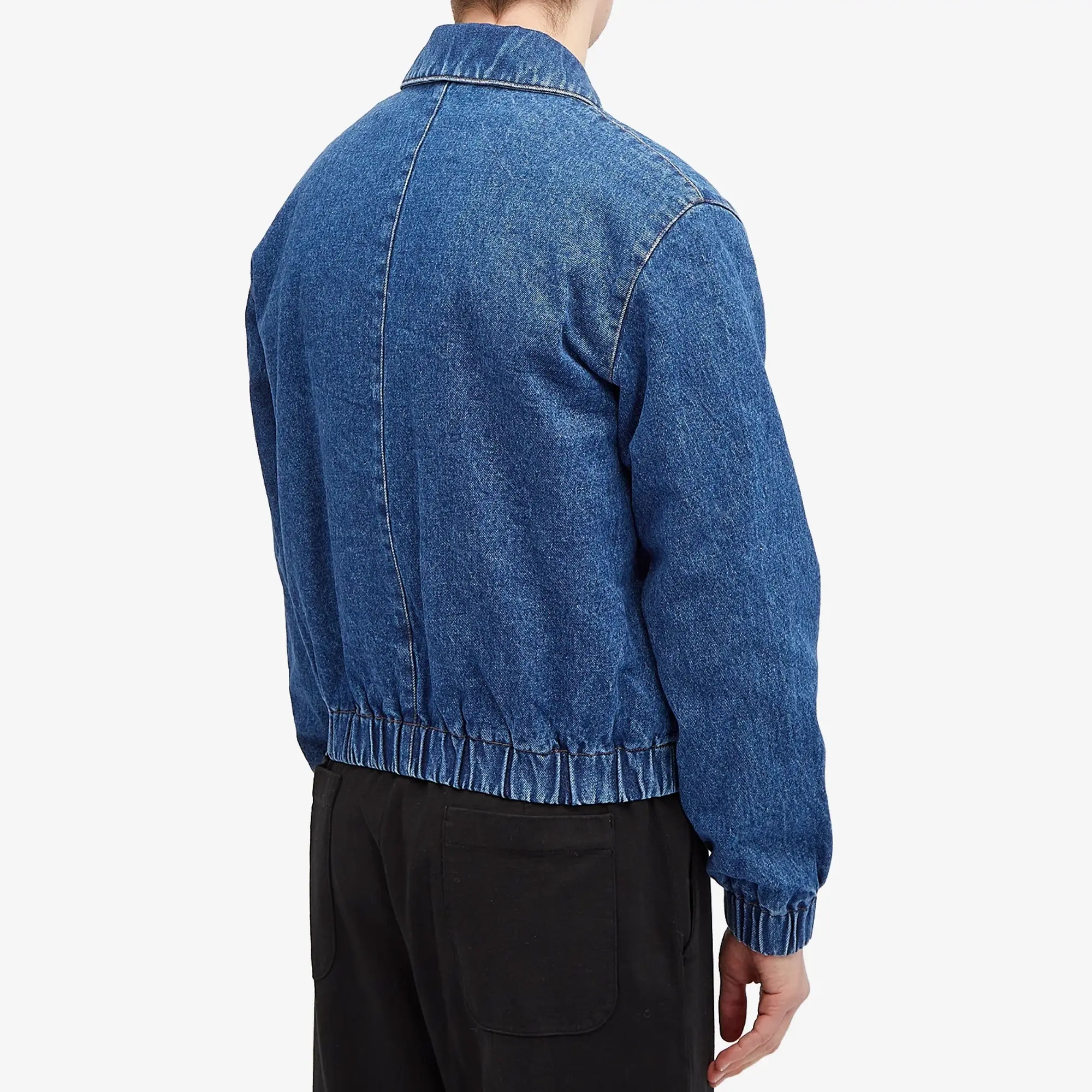 Ami Paris Blouson Zippe Ami De Coeur Men Bomber Jackets Blue