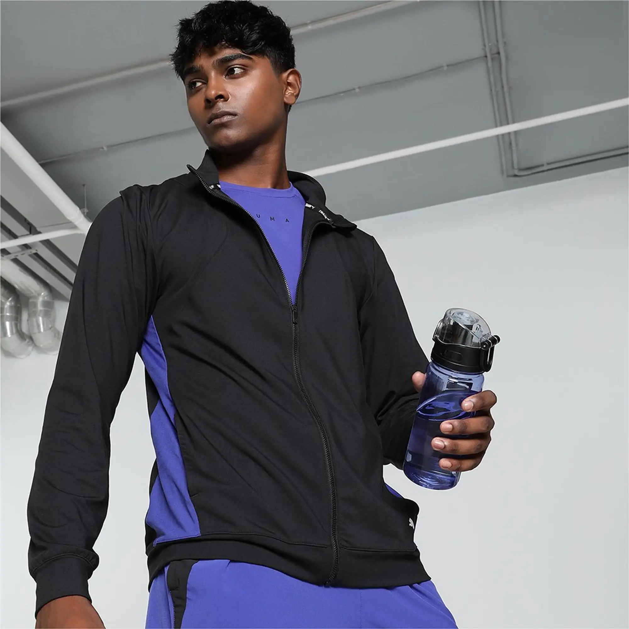 Puma Mens CLOUDSPUN Full-Zip Jacket - Black