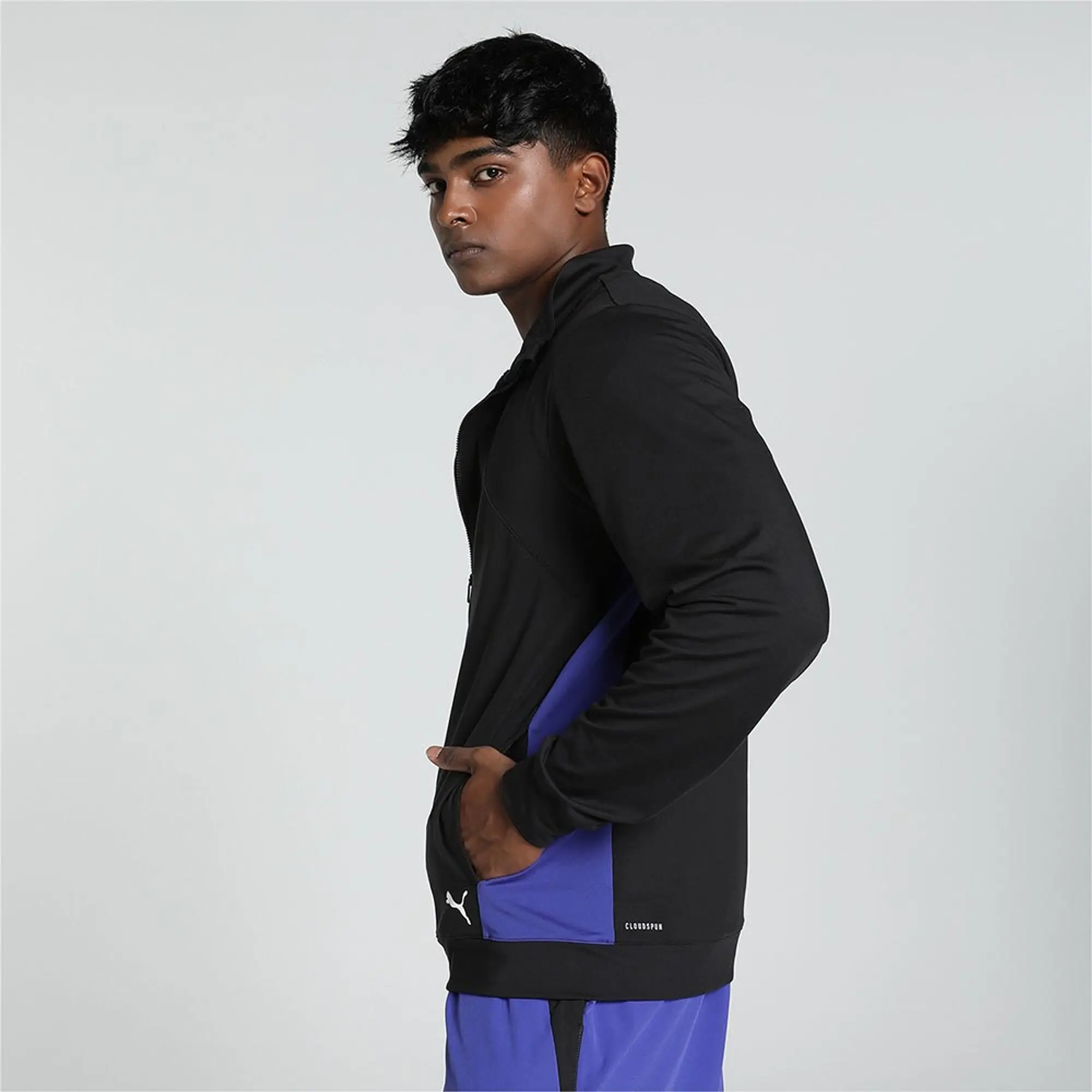 Puma Mens CLOUDSPUN Full-Zip Jacket - Black