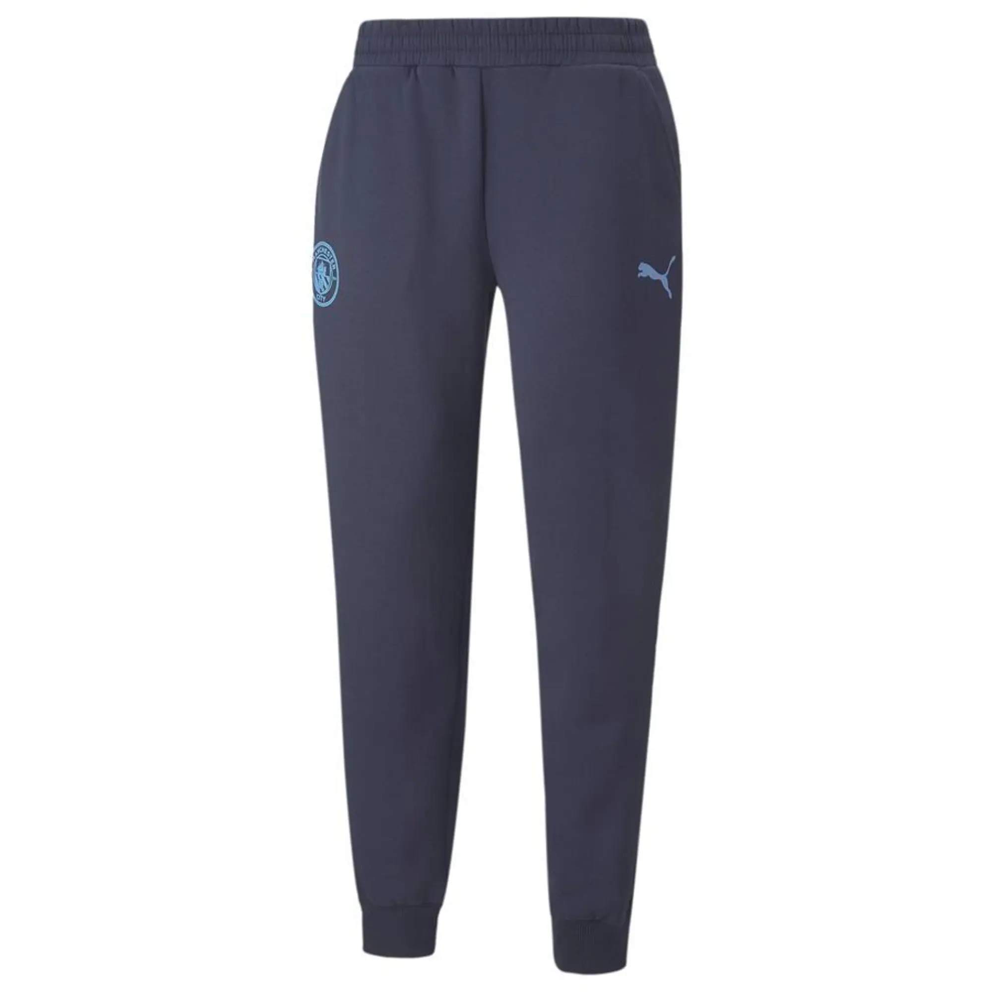 Puma Manchester City Sweatpants Essentials Fleece - Peacoat - ['Blue']