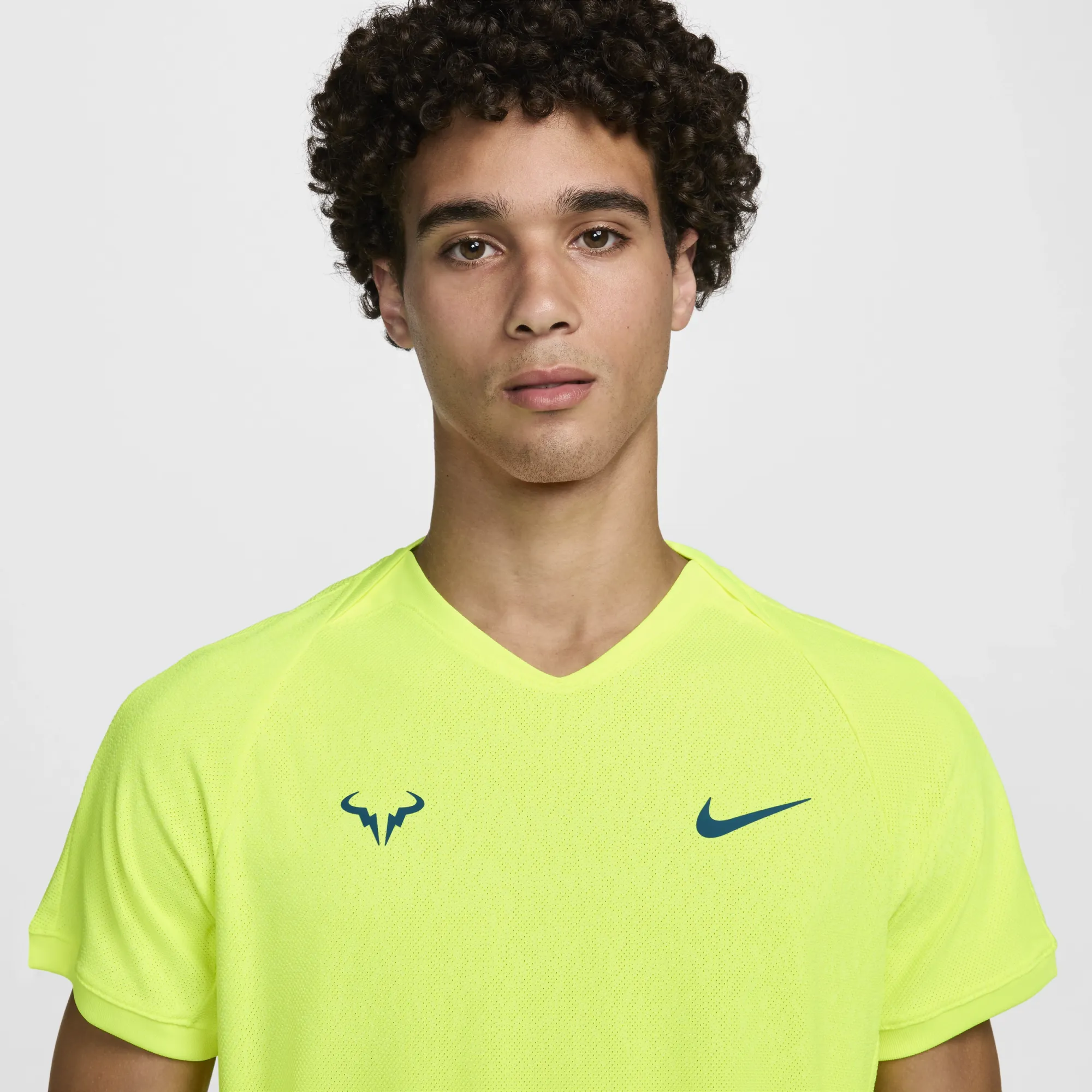 Nike Rafa Yellow Nike Rafa Men's Dri-FIT ADV Short-Sleeve Tennis Top - Yellow | FD5409 ...