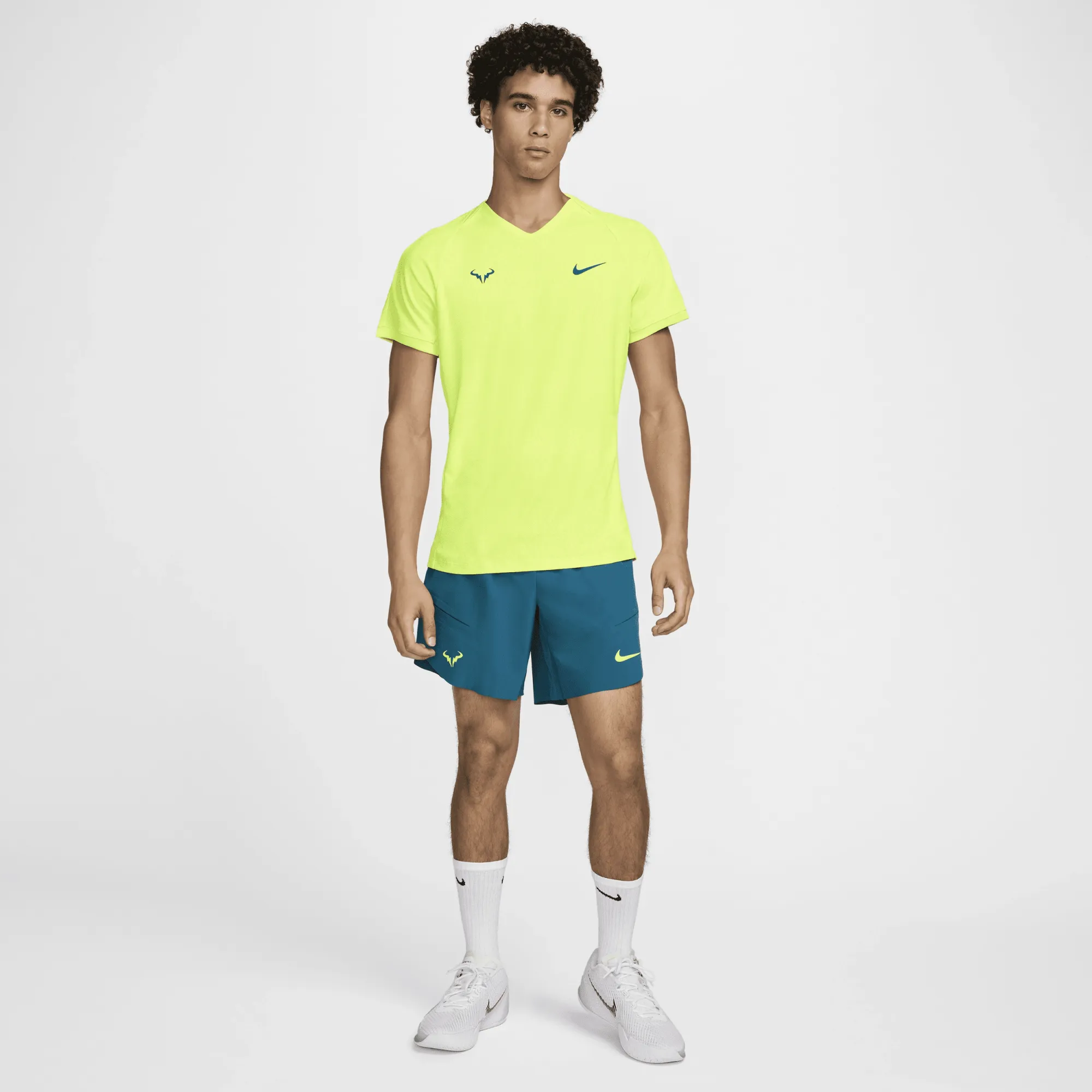 Nike Rafa Yellow Nike Rafa Men's Dri-FIT ADV Short-Sleeve Tennis Top - Yellow | FD5409 ...