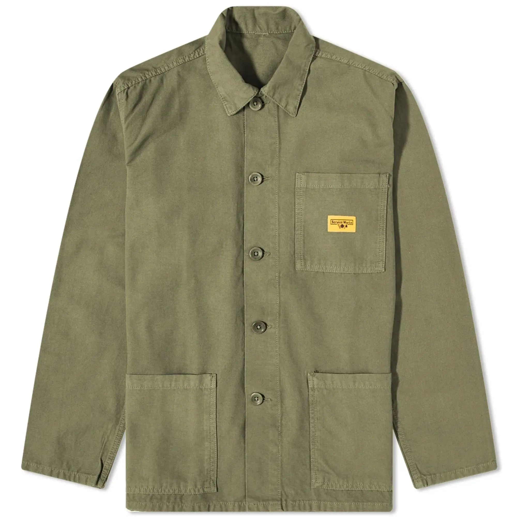 Service Works Men's Canvas Coverall Jacket Olive | SW-AW22-1017