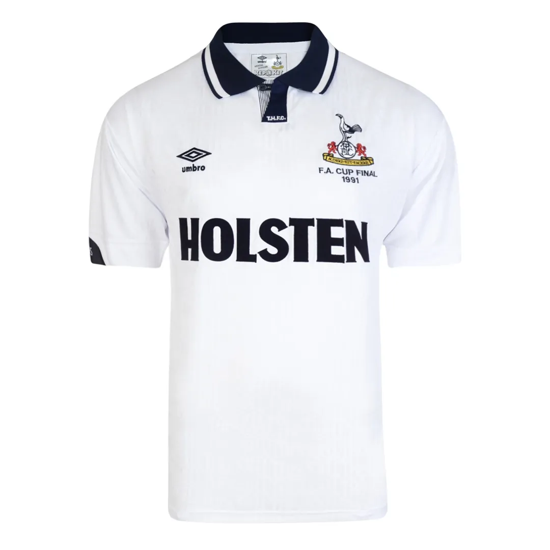 Score Draw Tottenham Hotspur Mens SS FA Cup Final Shirt 1991/92