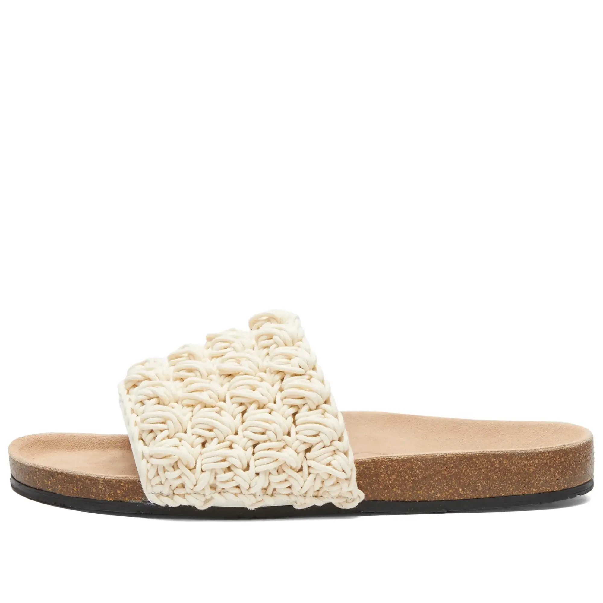 JW Anderson Footwear JW Anderson Crochet Sliders Beige