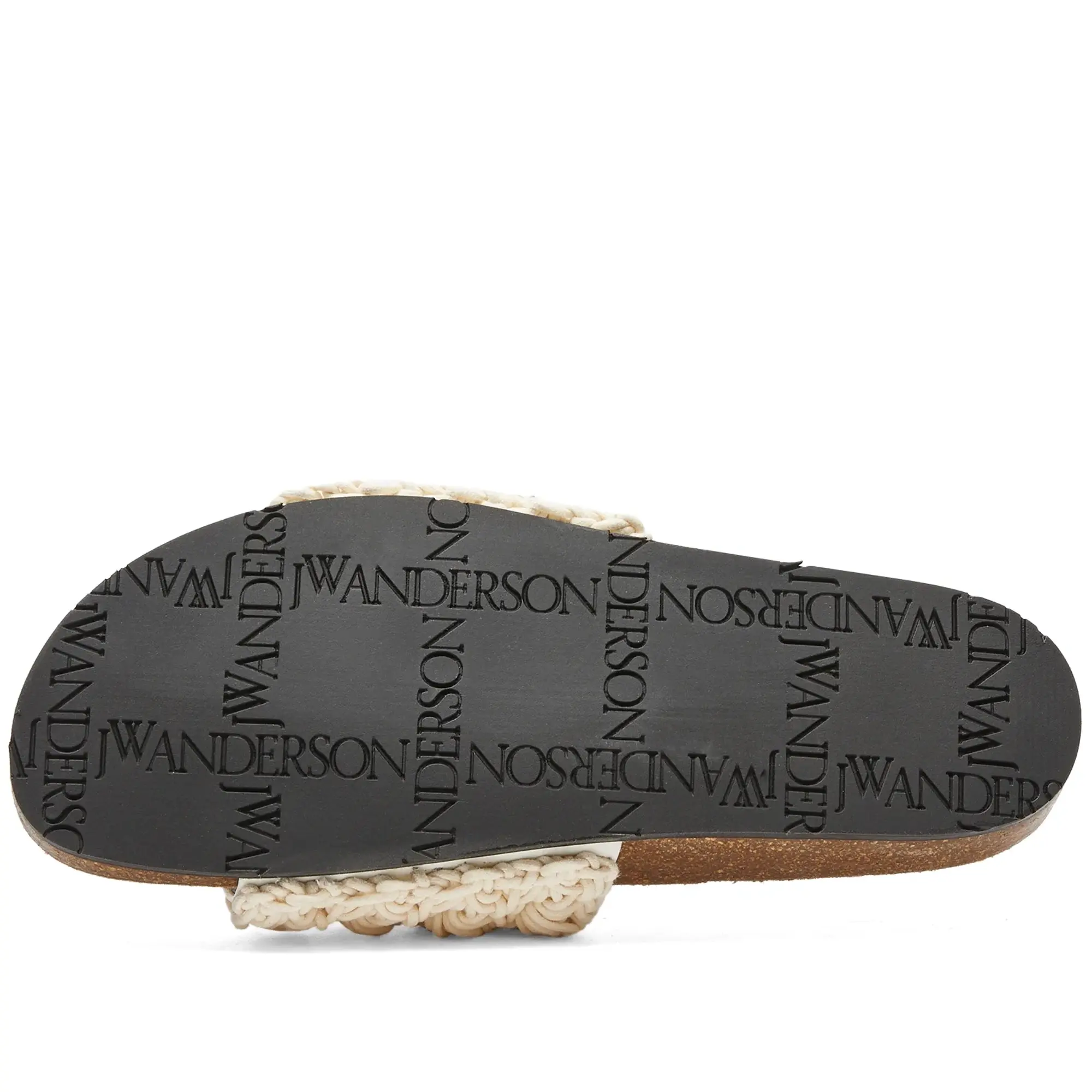 JW Anderson Footwear JW Anderson Crochet Sliders Beige