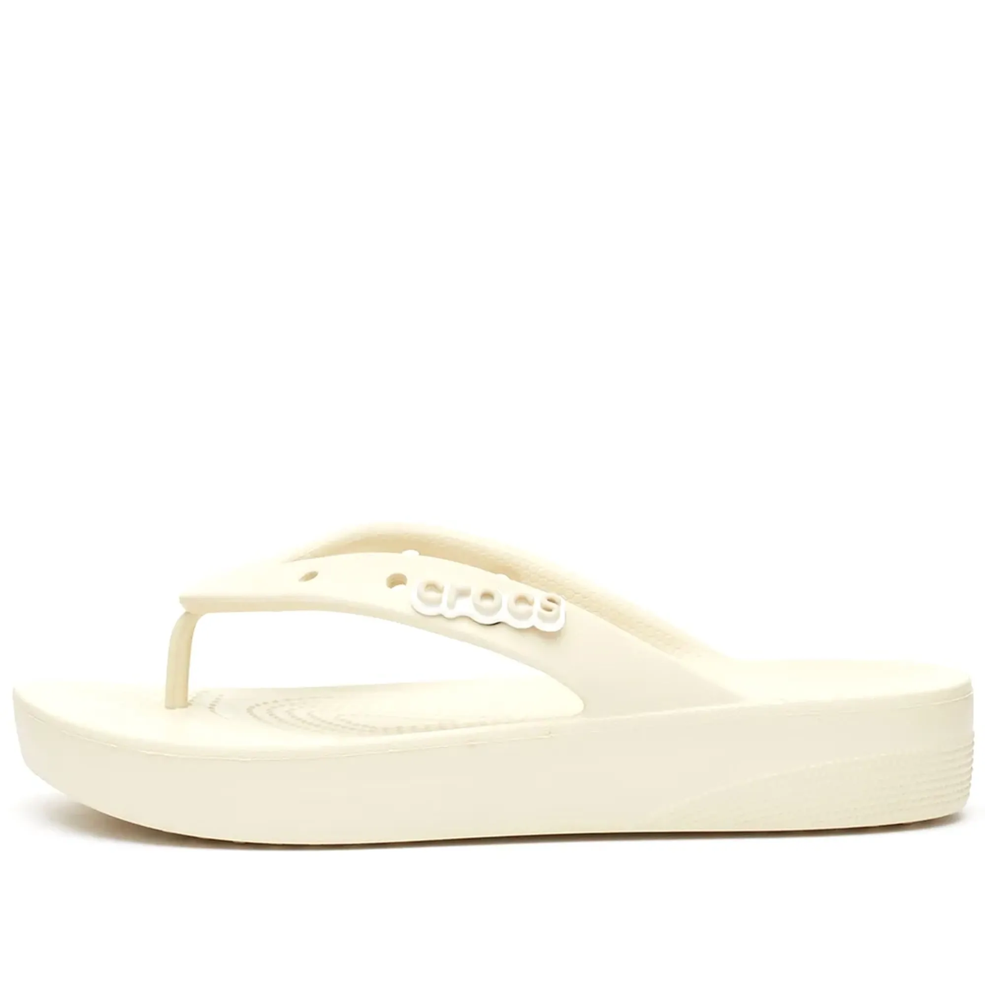 Crocs | Women | Classic Platform | Flips | Bone | 9