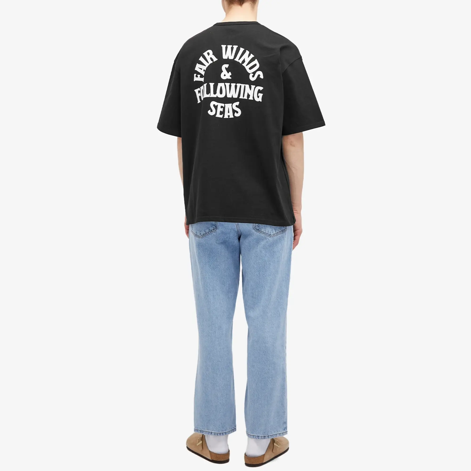 FrizmWORKS Men's Fair Winds & Following Seas T-Shirt Black